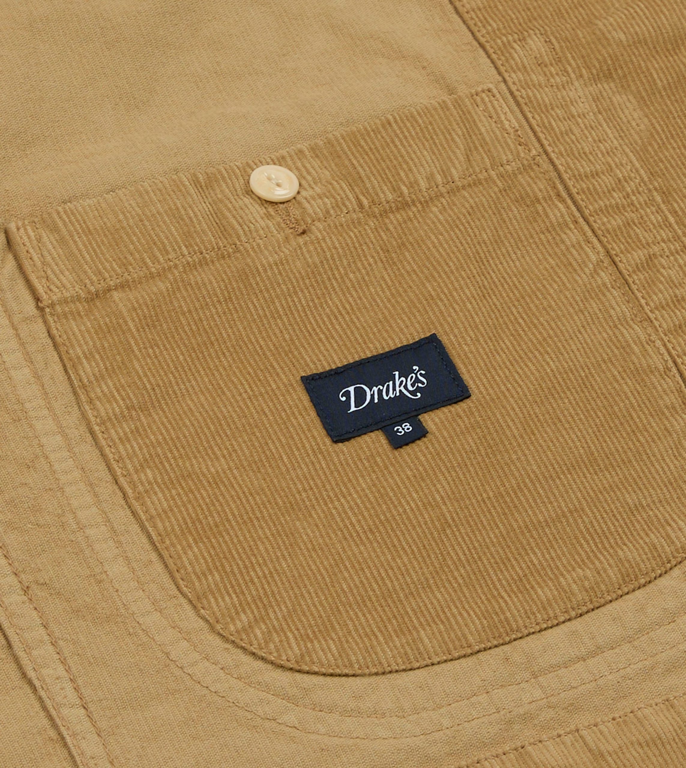 Sand Cotton Corduroy Artist Chore Jacket - Image 9