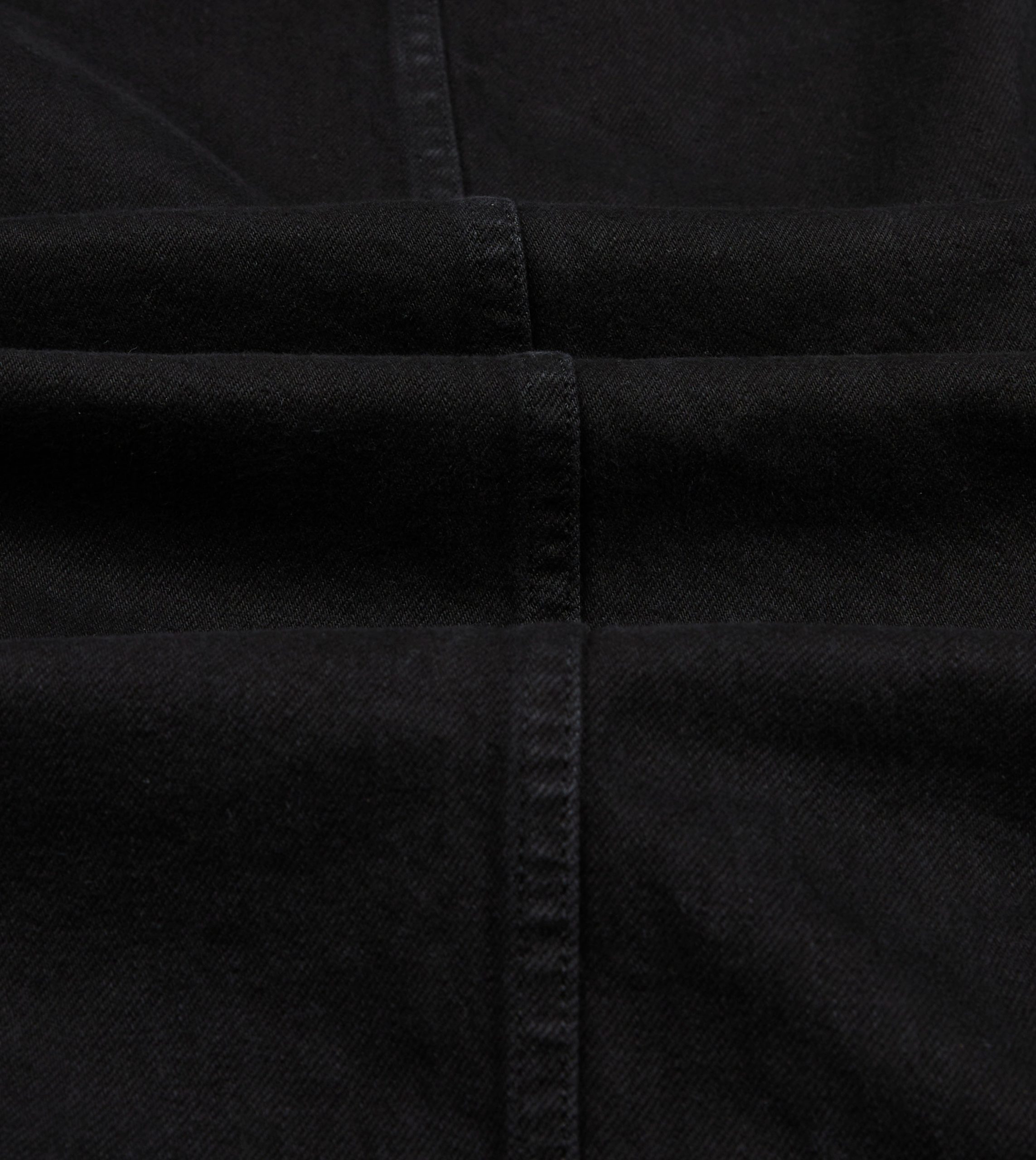Black Selvedge Denim Five-Pocket Chore Jacket - Image 2