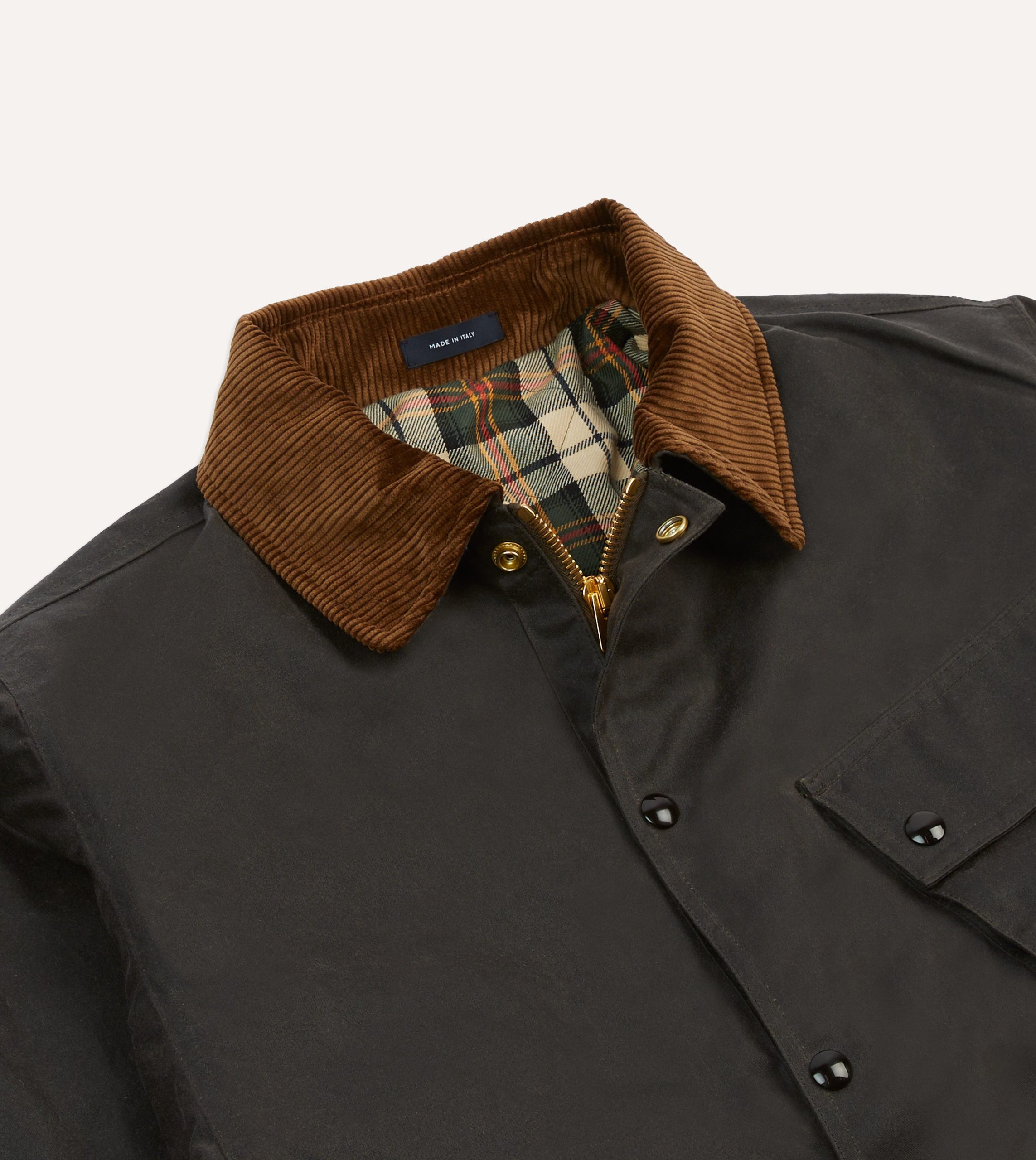 Brown Waxed Cotton Wader Jacket - Image 3