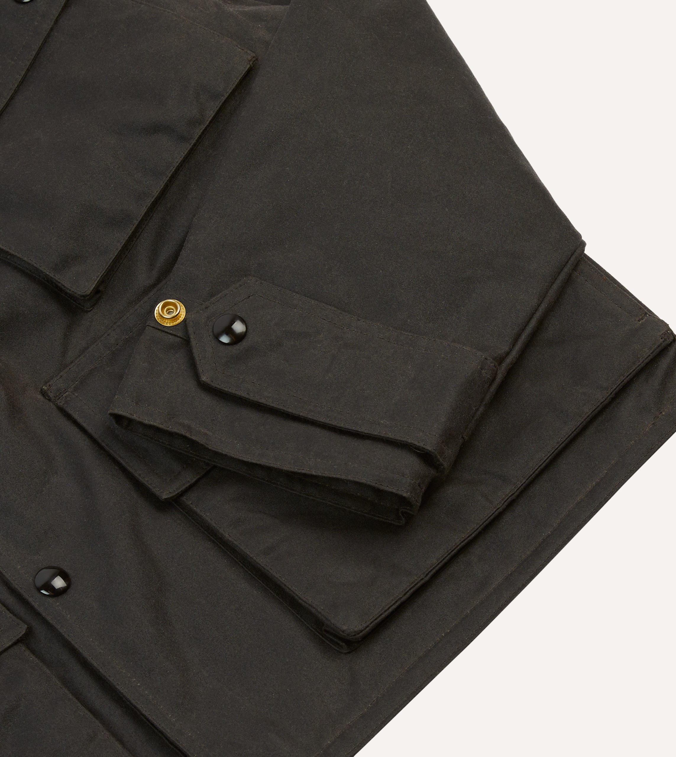 Brown Waxed Cotton Wader Jacket - Image 5