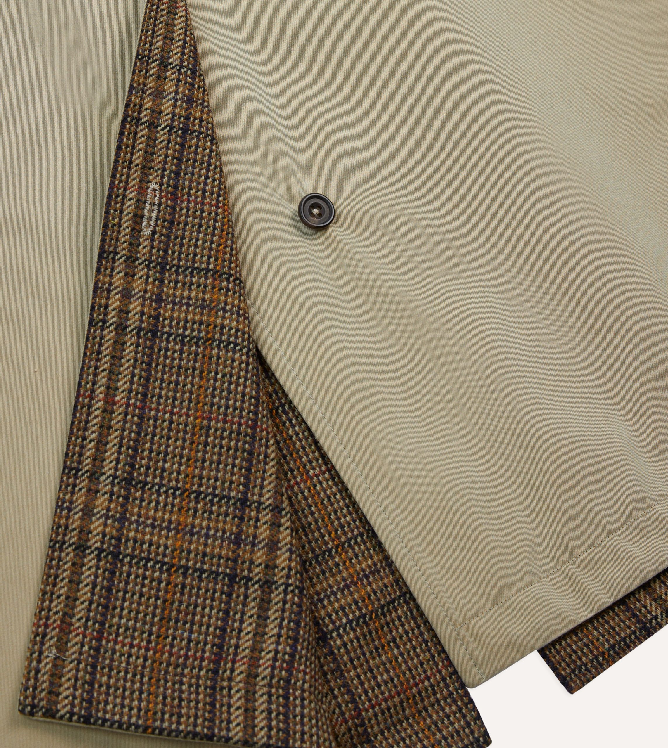 Reversible Cotton–Tweed Raglan Mac - Image 8