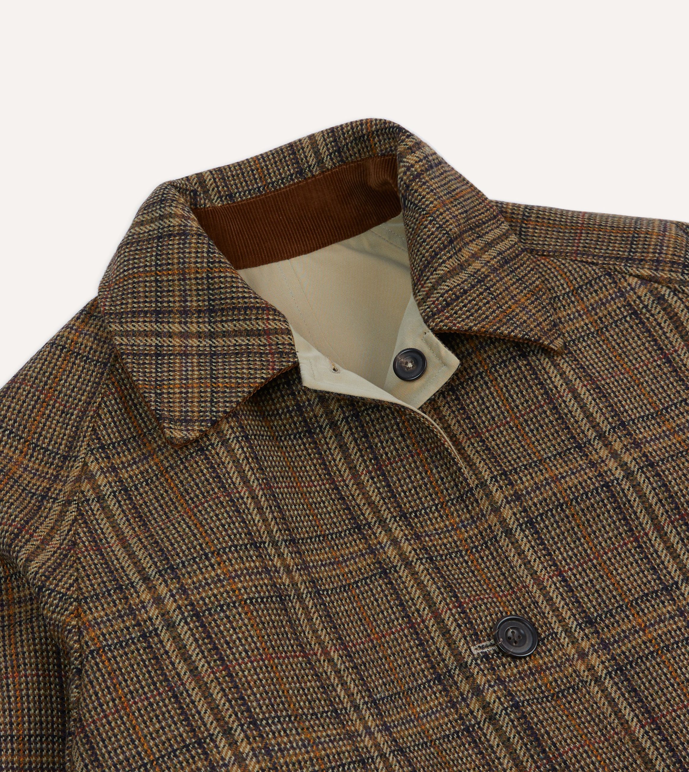 Reversible Cotton–Tweed Raglan Mac - Image 10