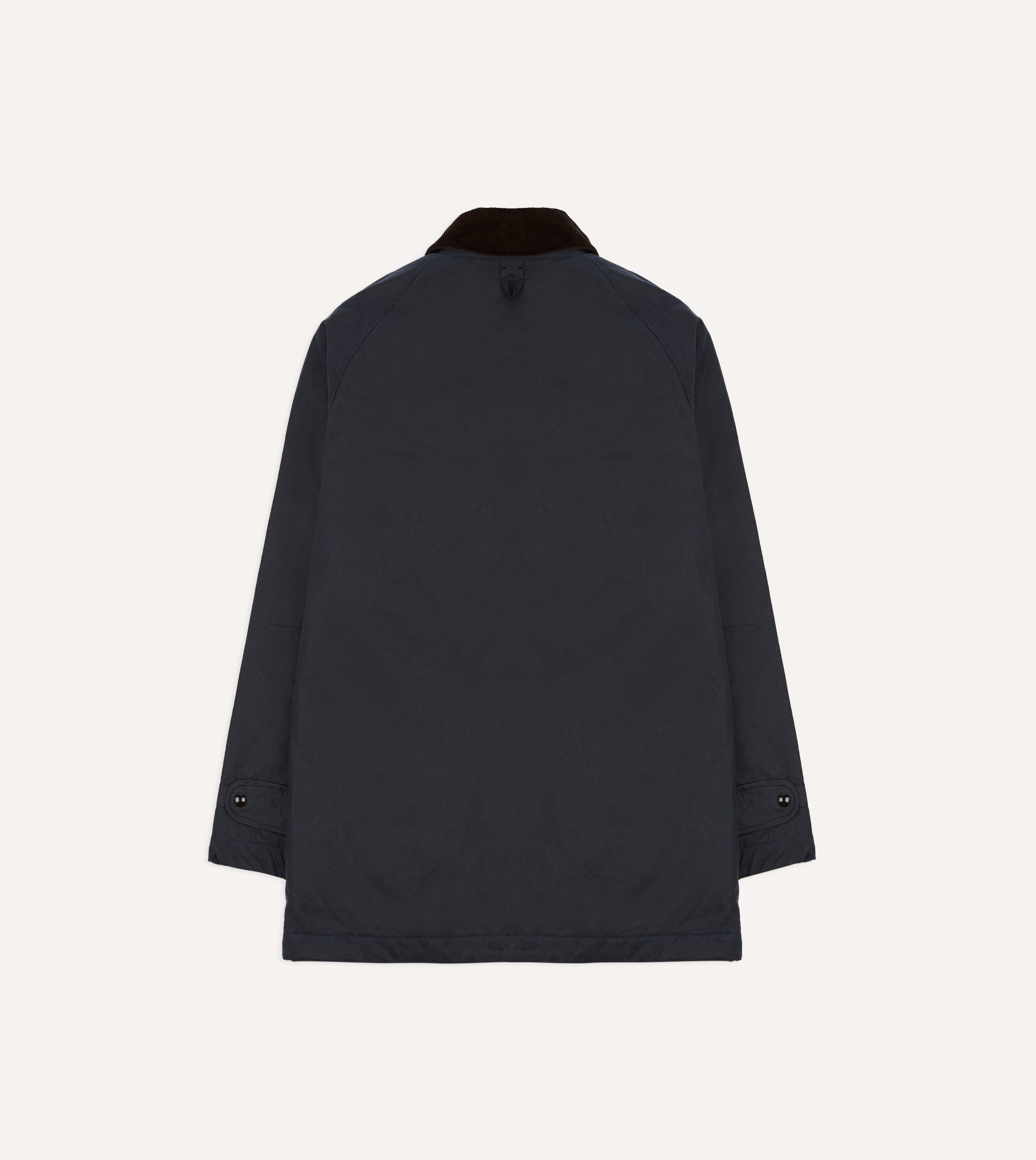 Navy Waxed Coverall Jacket - Image 9