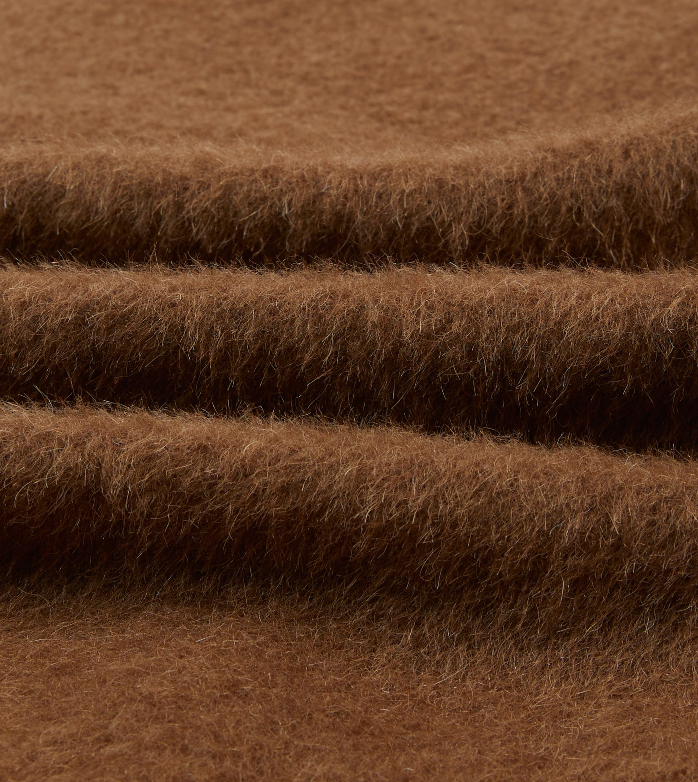 Caramel Double-Breasted Teddy Overcoat - Image 2