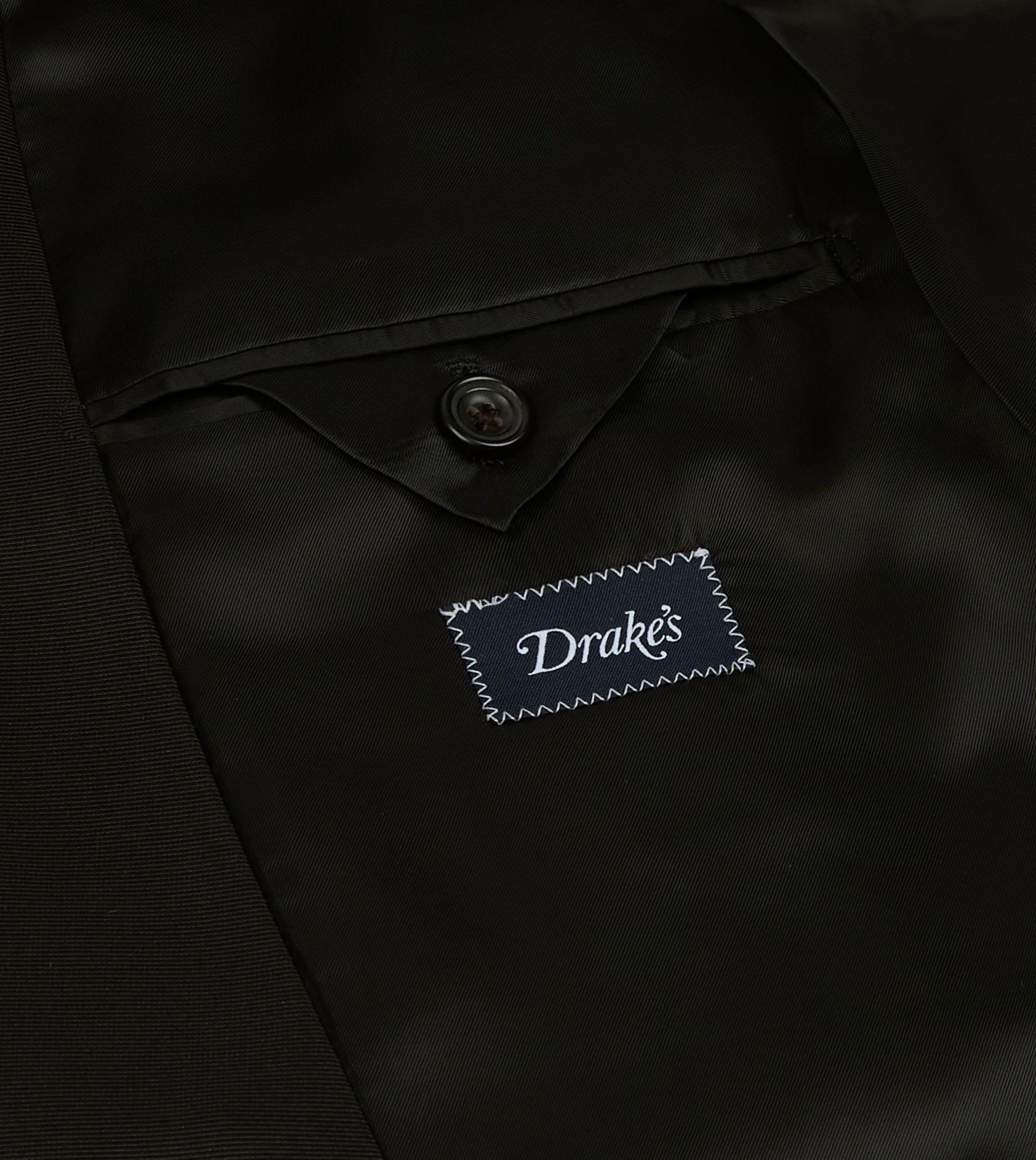 Black Barathea Wool Double-Breasted Dinner Jacket - Image 7