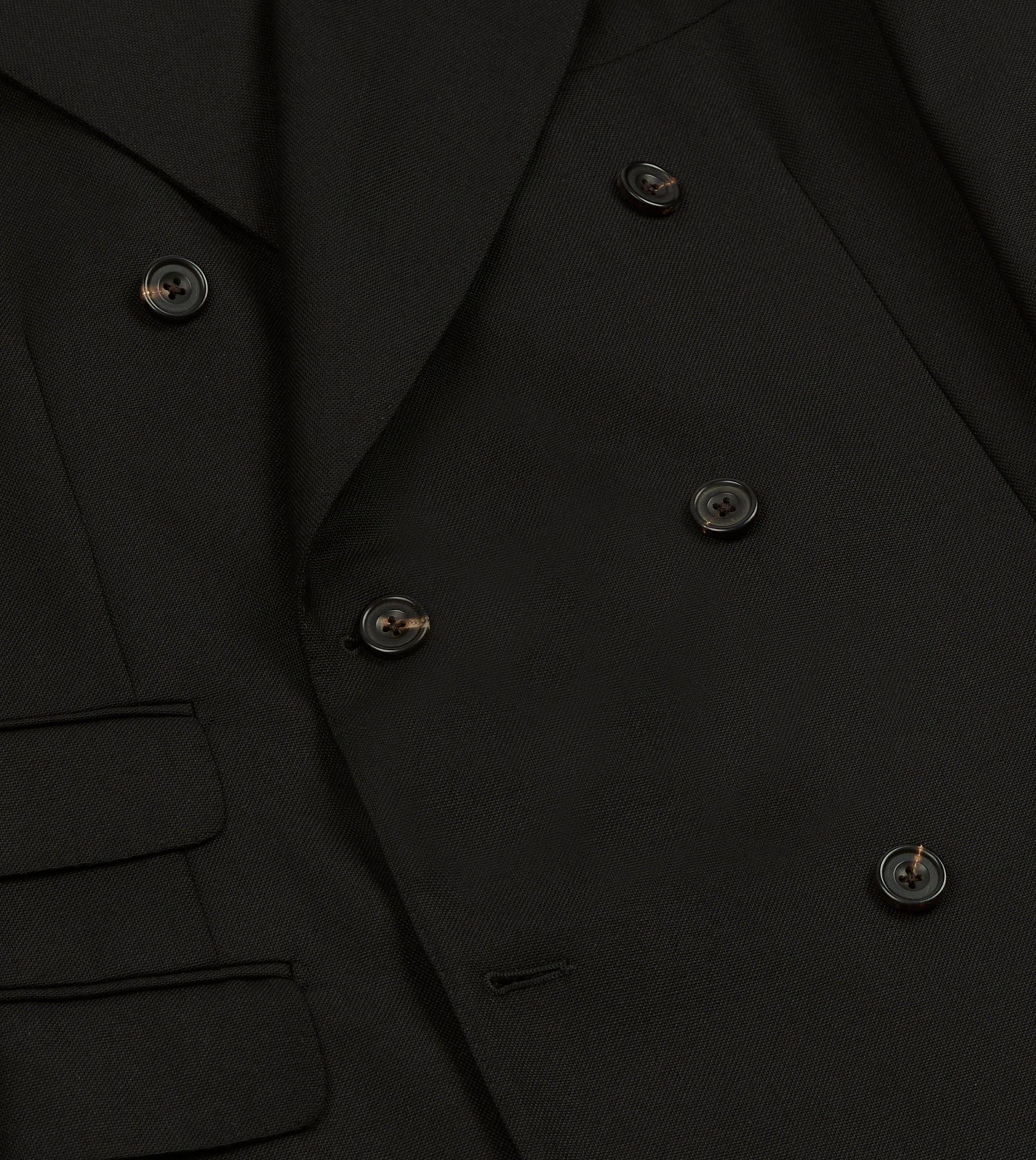 Black Fresco? Wool Double-Breasted Tailored Jacket - Image 5
