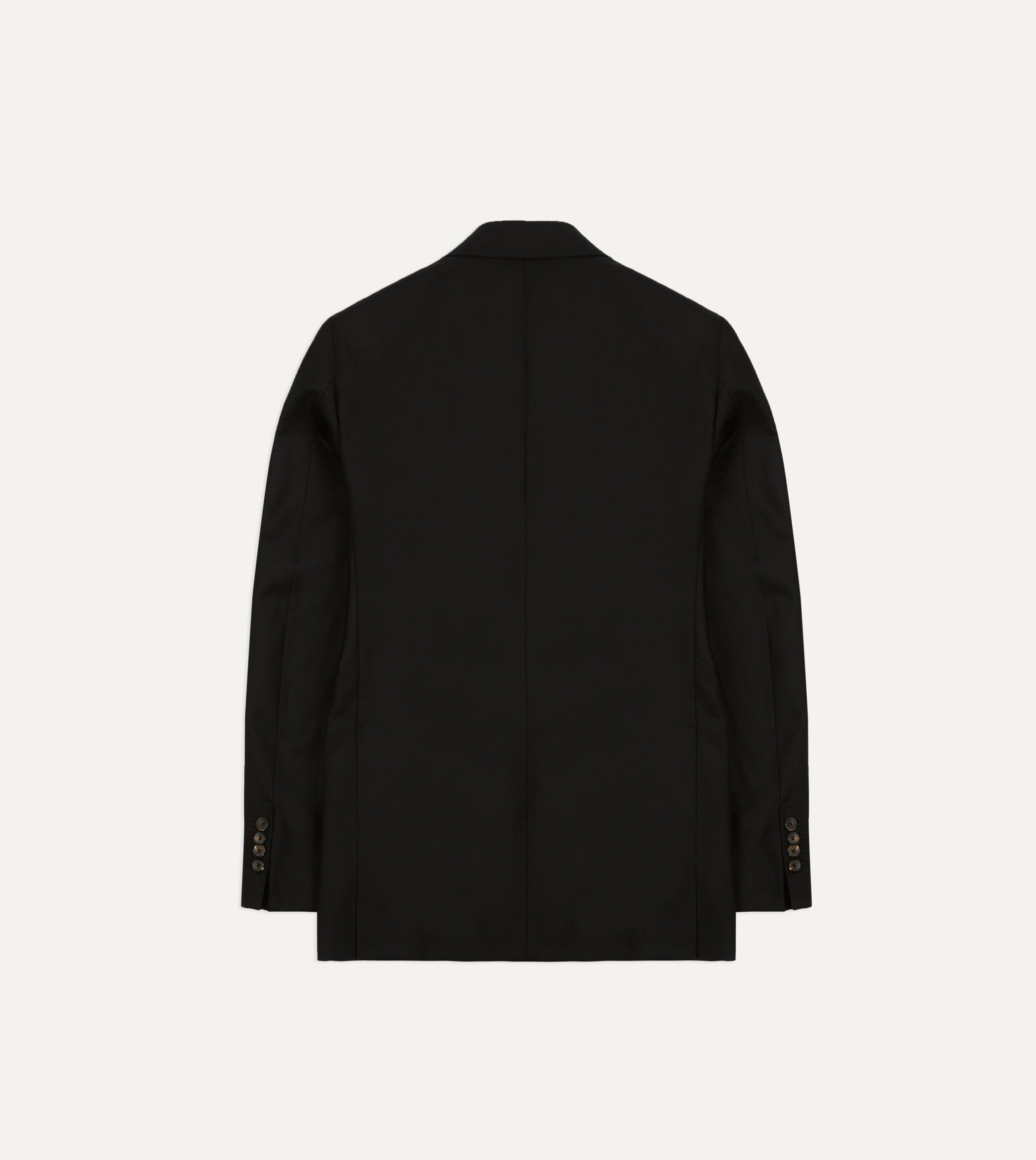 Black Fresco? Wool Double-Breasted Tailored Jacket - Image 8