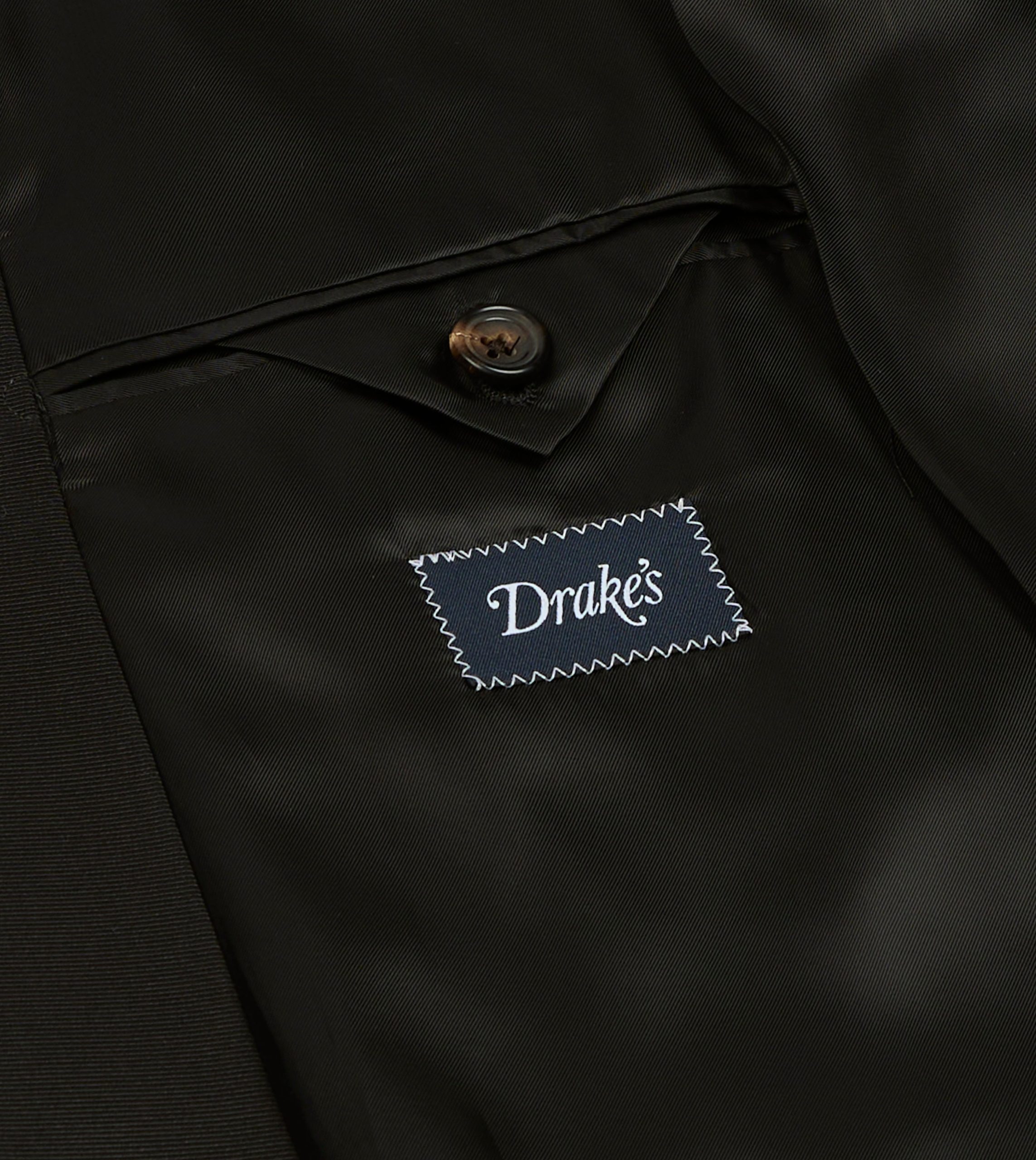 Black Barathea Wool Dinner Jacket - Image 7