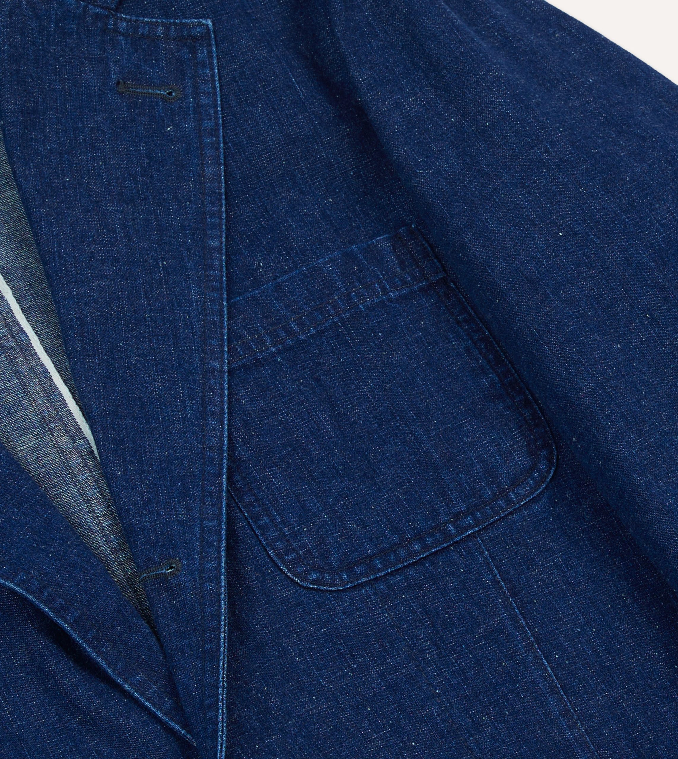 Indigo Cotton-Linen Games Blazer Mk. I - Image 5