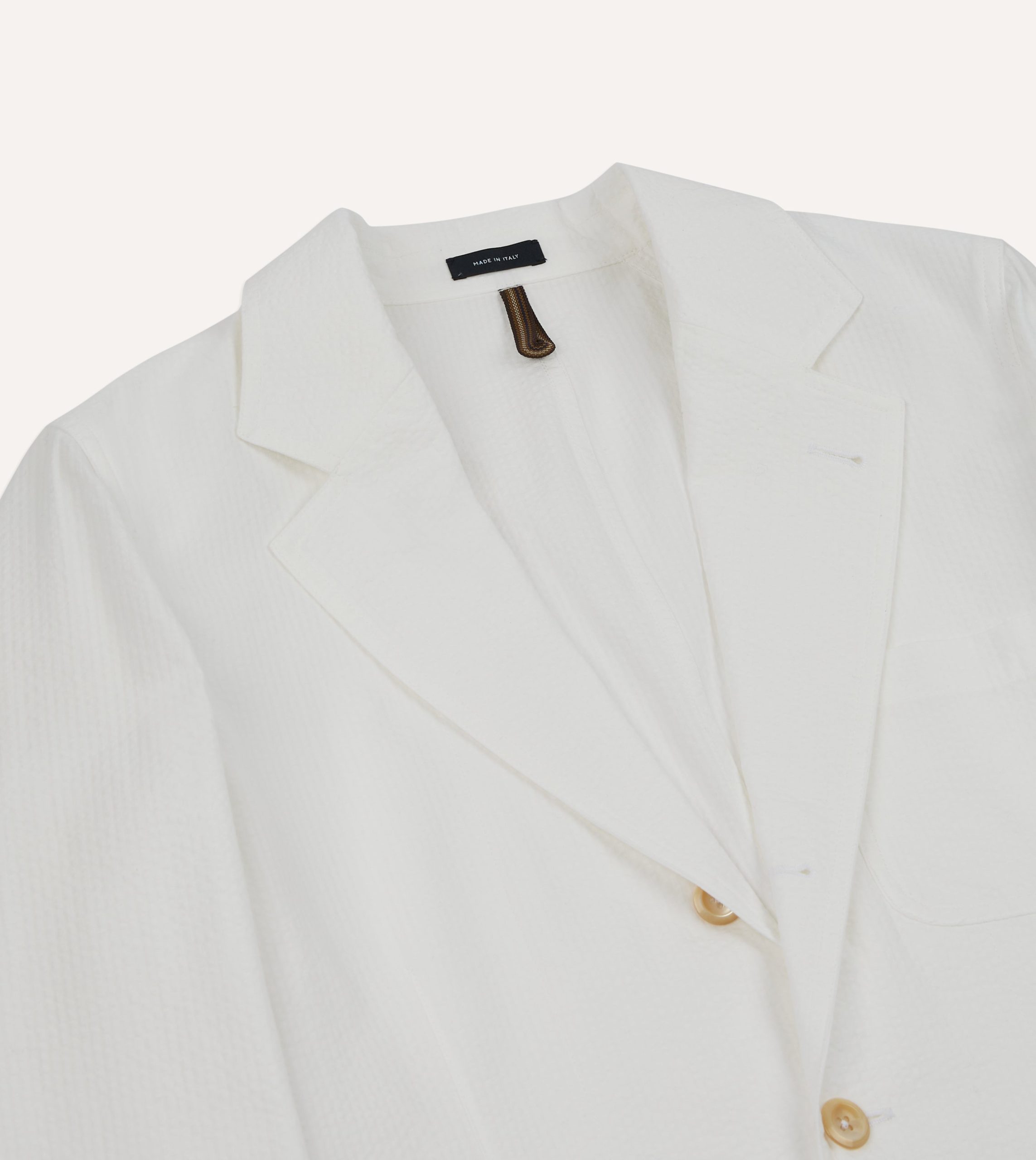 Michael McGregor for Drake's White Seersucker Games Blazer Mk. I - Image 3