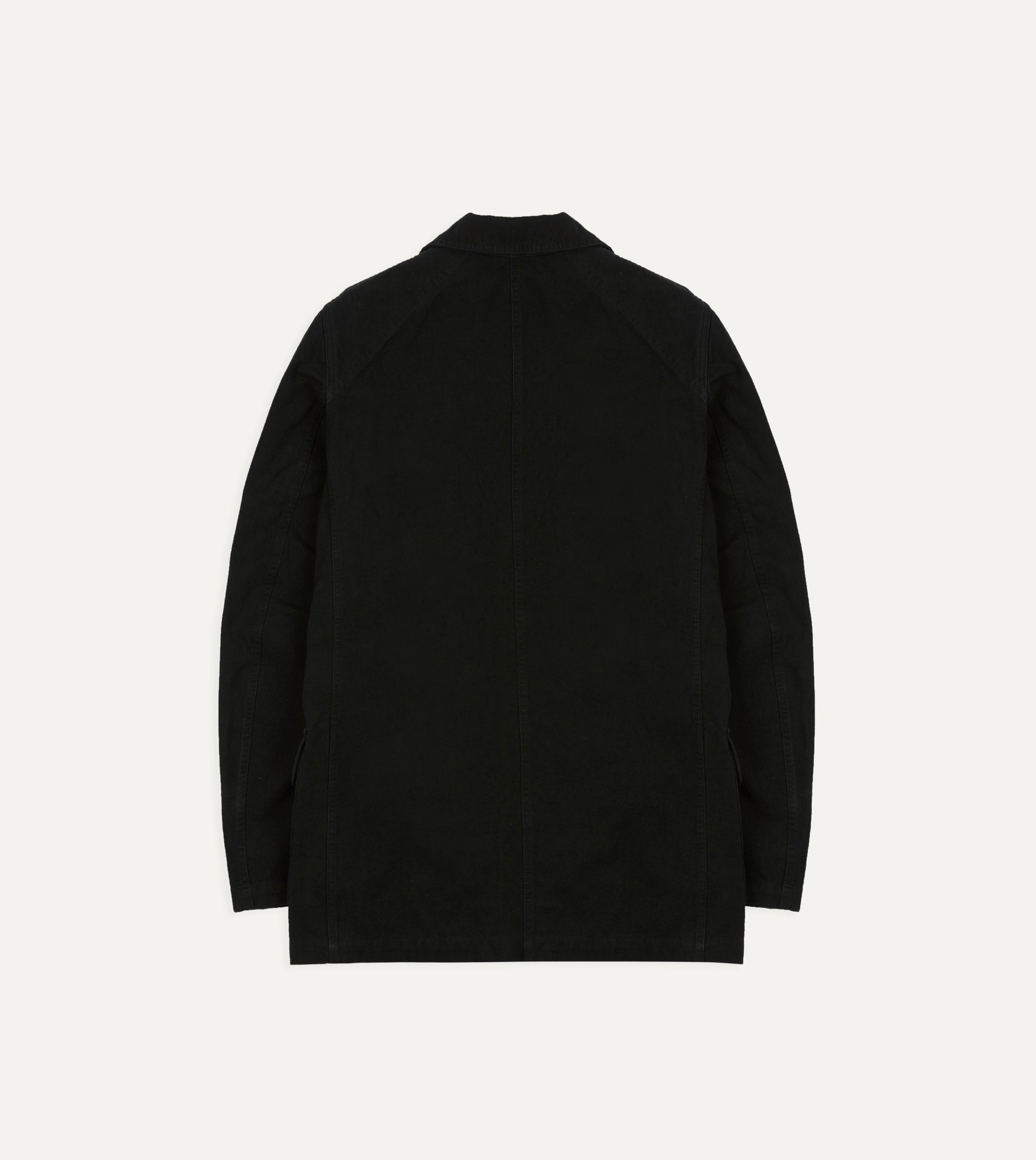 Drake's by A. Levine Black Cotton-Linen Games Blazer Mk. IV - Image 7