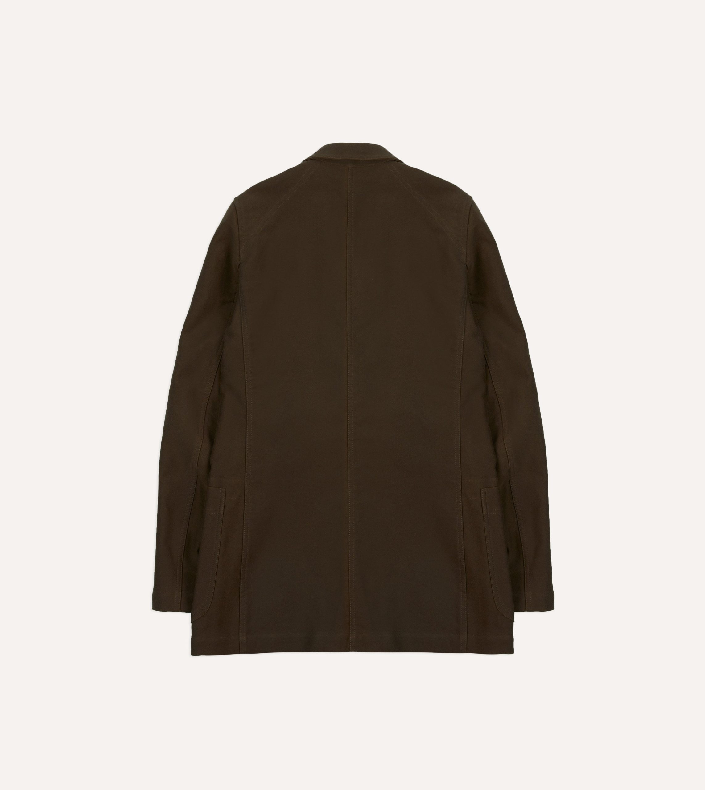 Brown Cotton Twill Western Games Blazer - Image 9