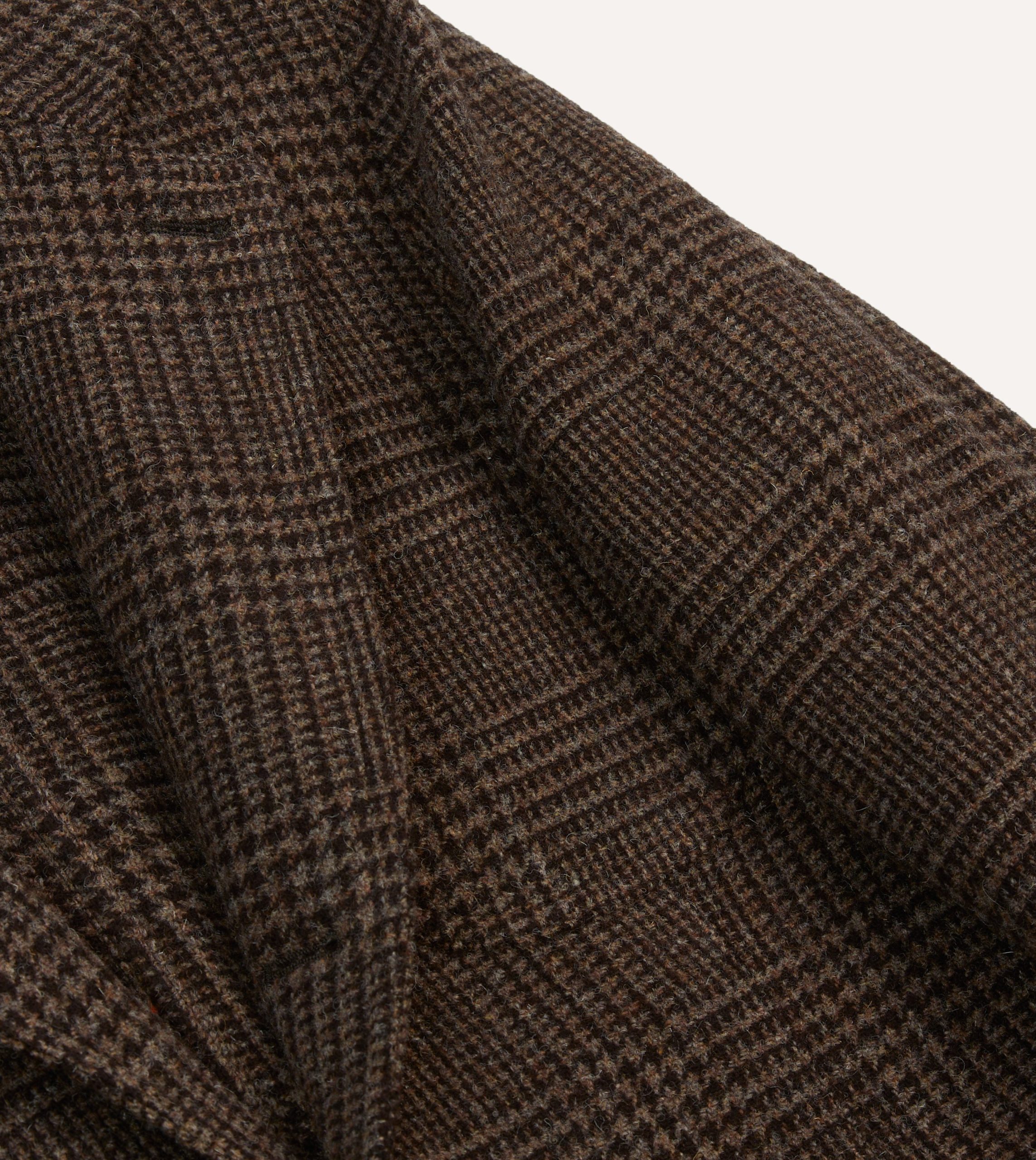 Dark Brown Prince of Wales Check Tweed Games Blazer Mk. VII - Image 4