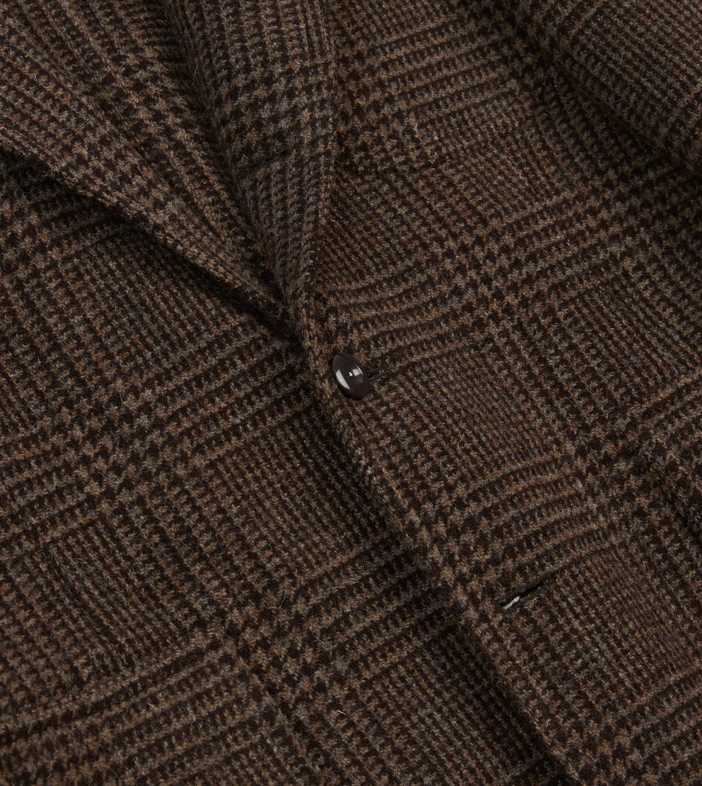 Dark Brown Prince of Wales Check Tweed Games Blazer Mk. VII - Image 5