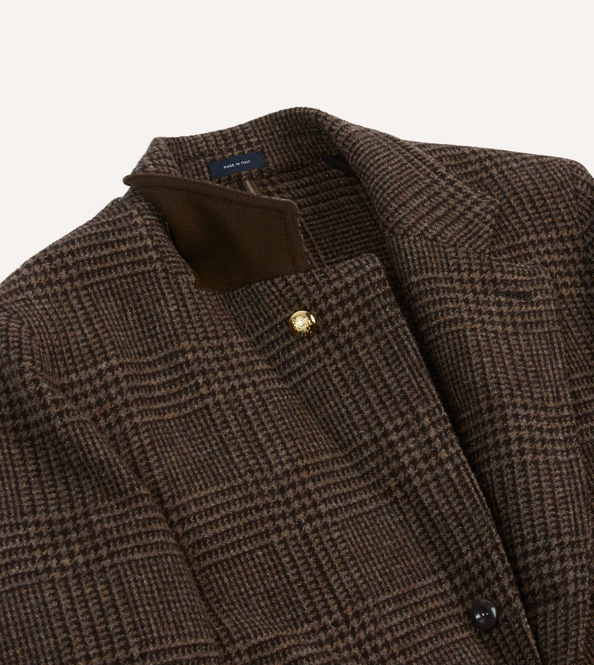 Dark Brown Prince of Wales Check Tweed Games Blazer Mk. VII - Image 7