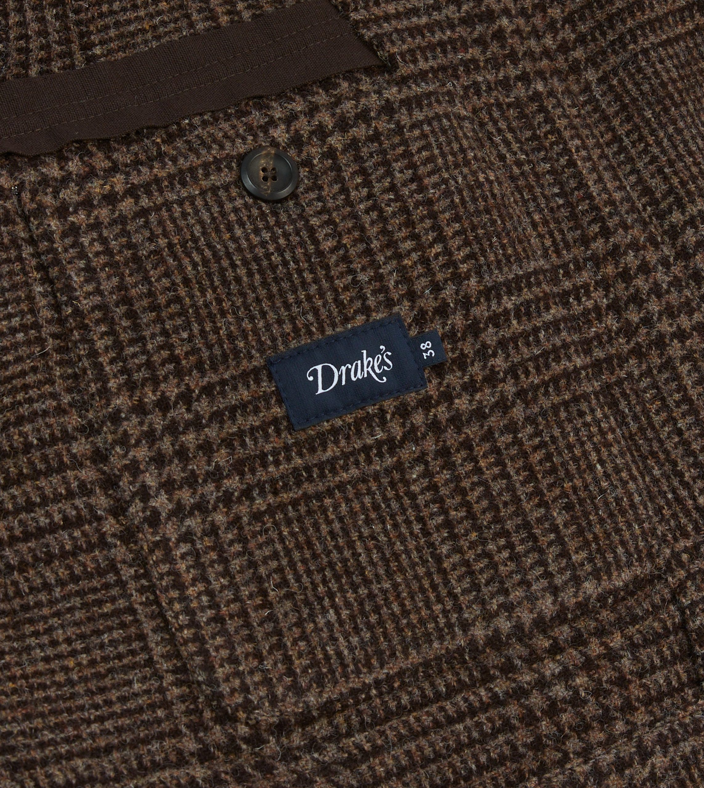 Dark Brown Prince of Wales Check Tweed Games Blazer Mk. VII - Image 8