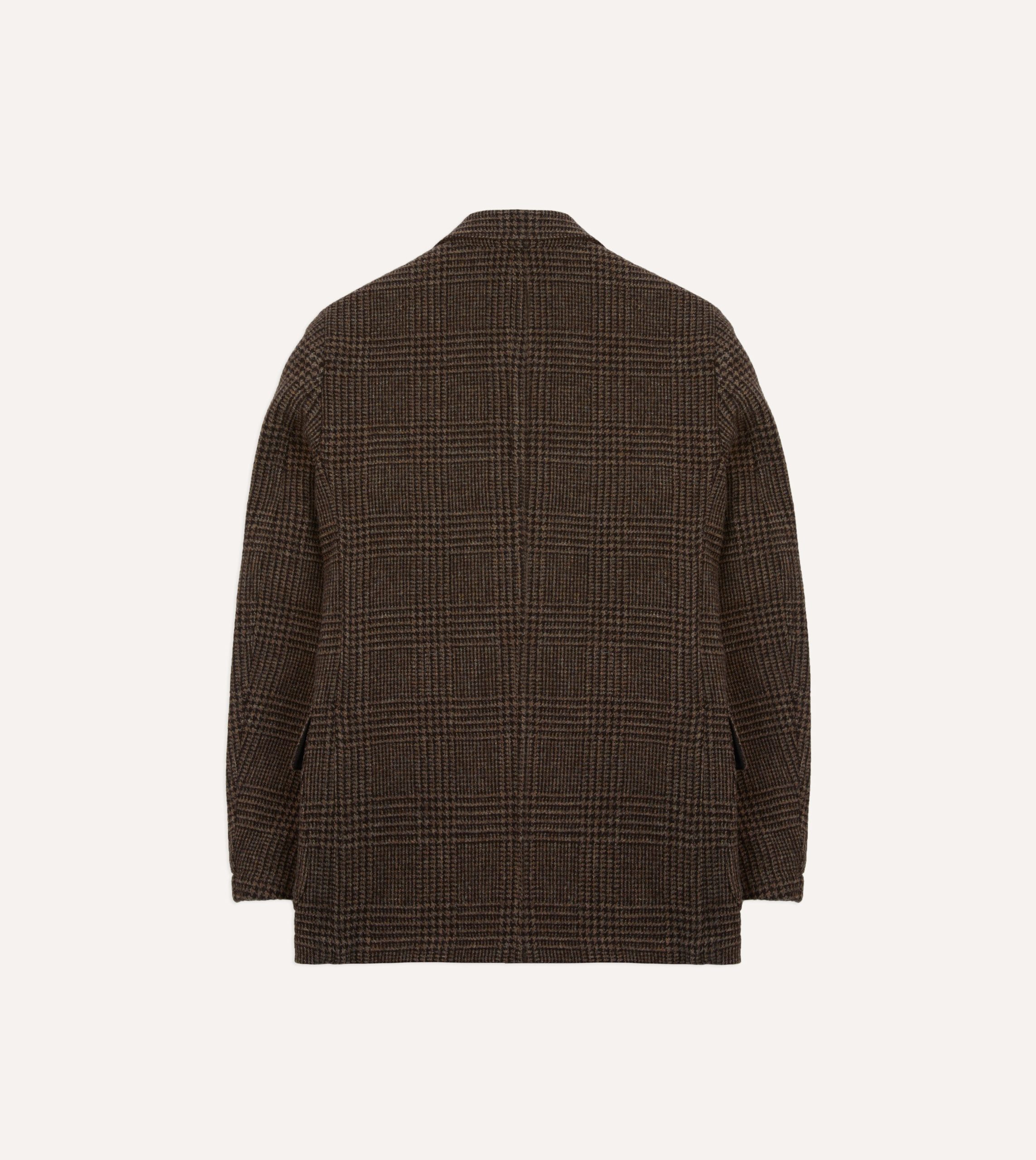 Dark Brown Prince of Wales Check Tweed Games Blazer Mk. VII - Image 9
