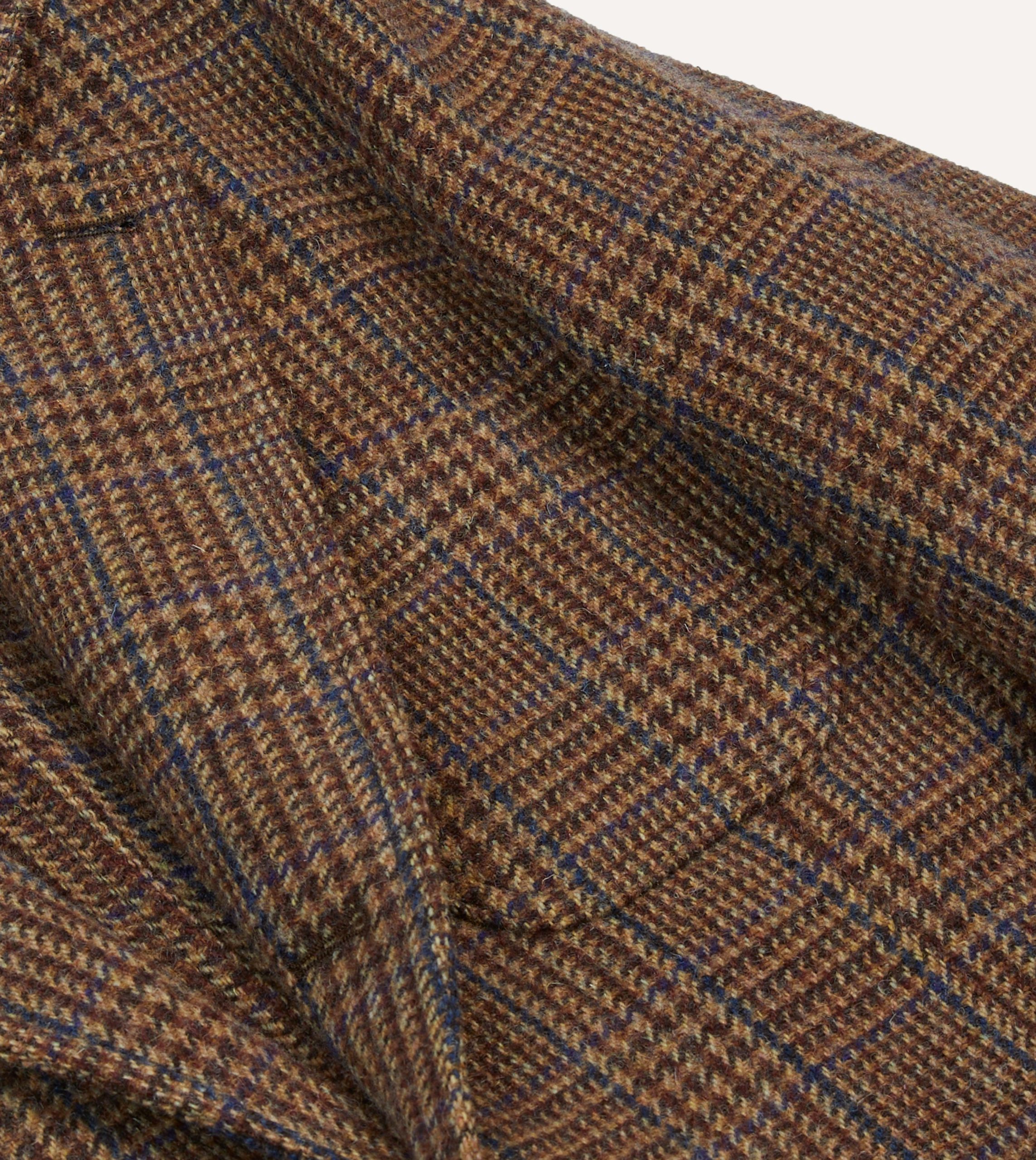 Brown Prince of Wales Check Tweed Games Blazer Mk. VII - Image 4