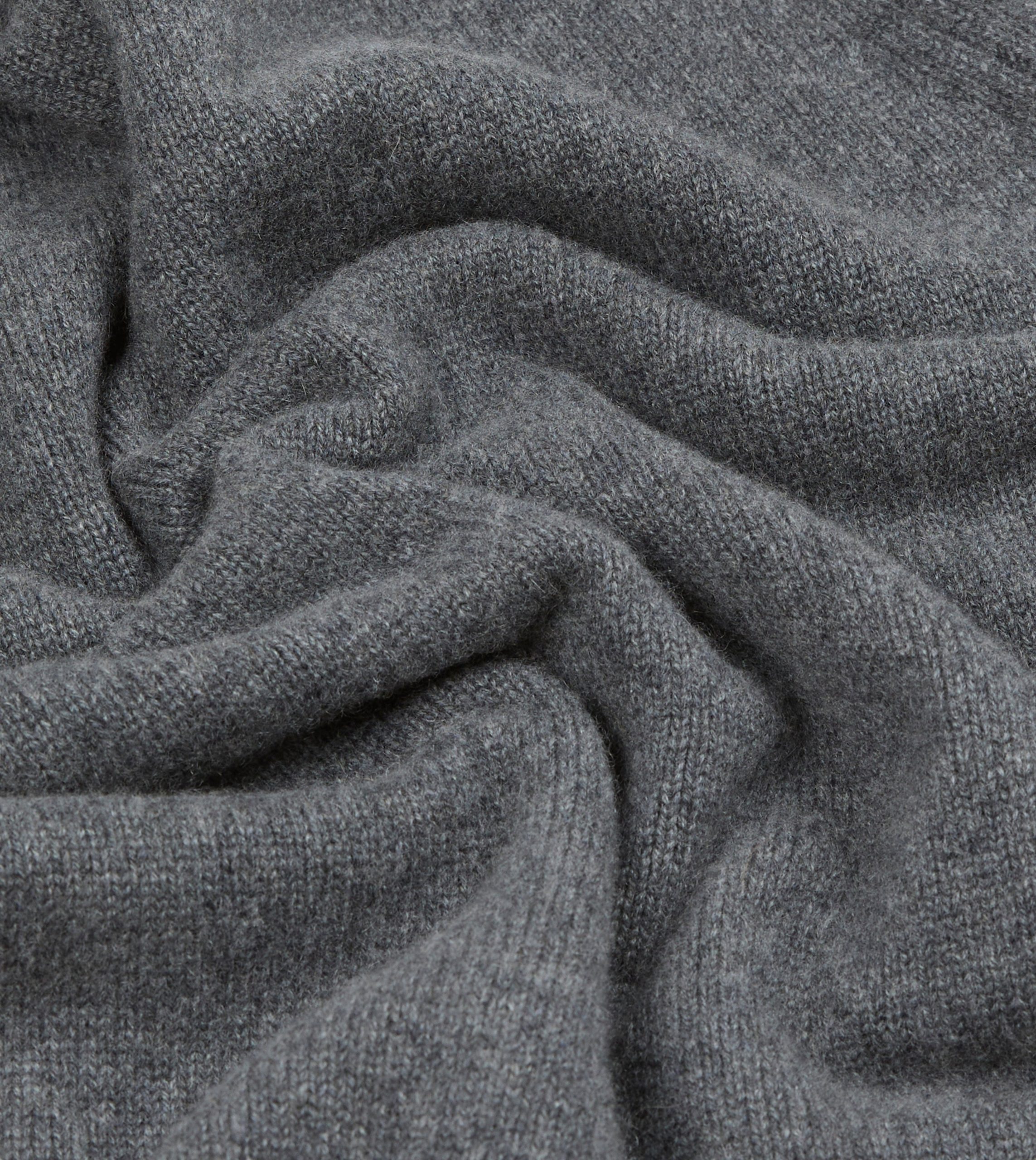 Grey Cashmere Crew Neck Jumper - Image 2