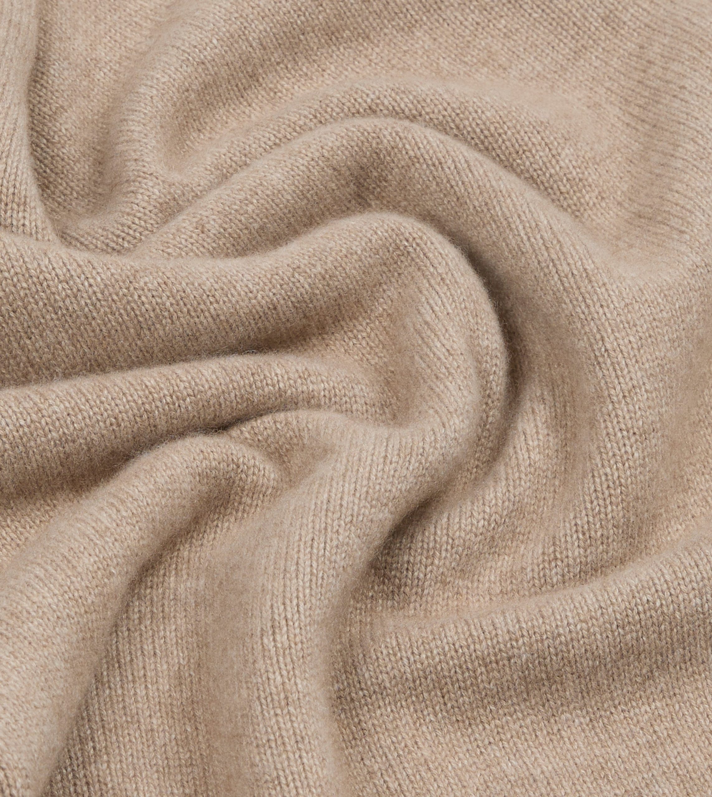 Oatmeal Cashmere Crew Neck Jumper - Image 2