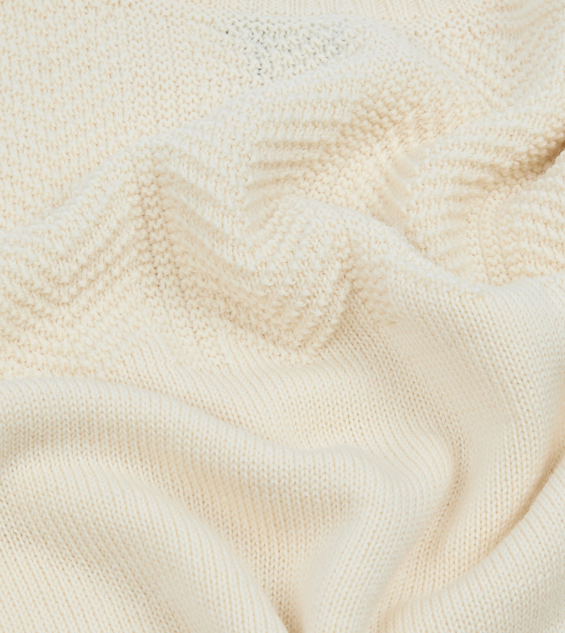 Ecru Wool Guernsey Jumper - Image 2