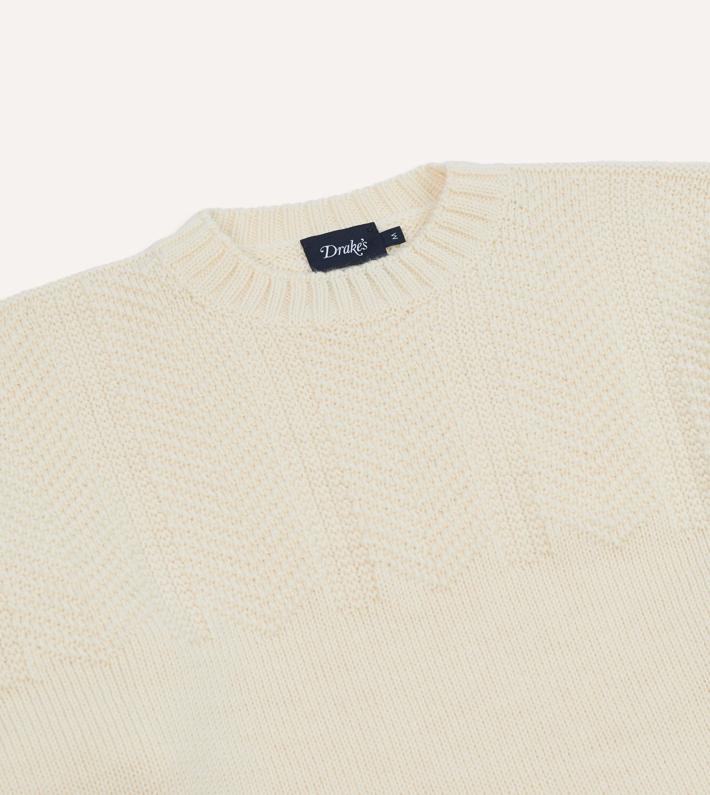 Ecru Wool Guernsey Jumper - Image 3