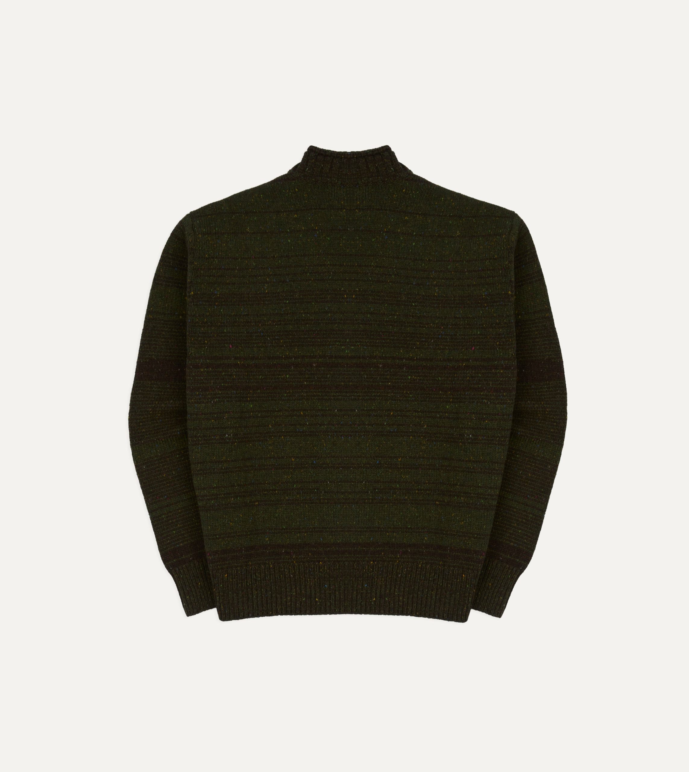 Drake's by A. Levine Olive Wool Jumper - Image 5