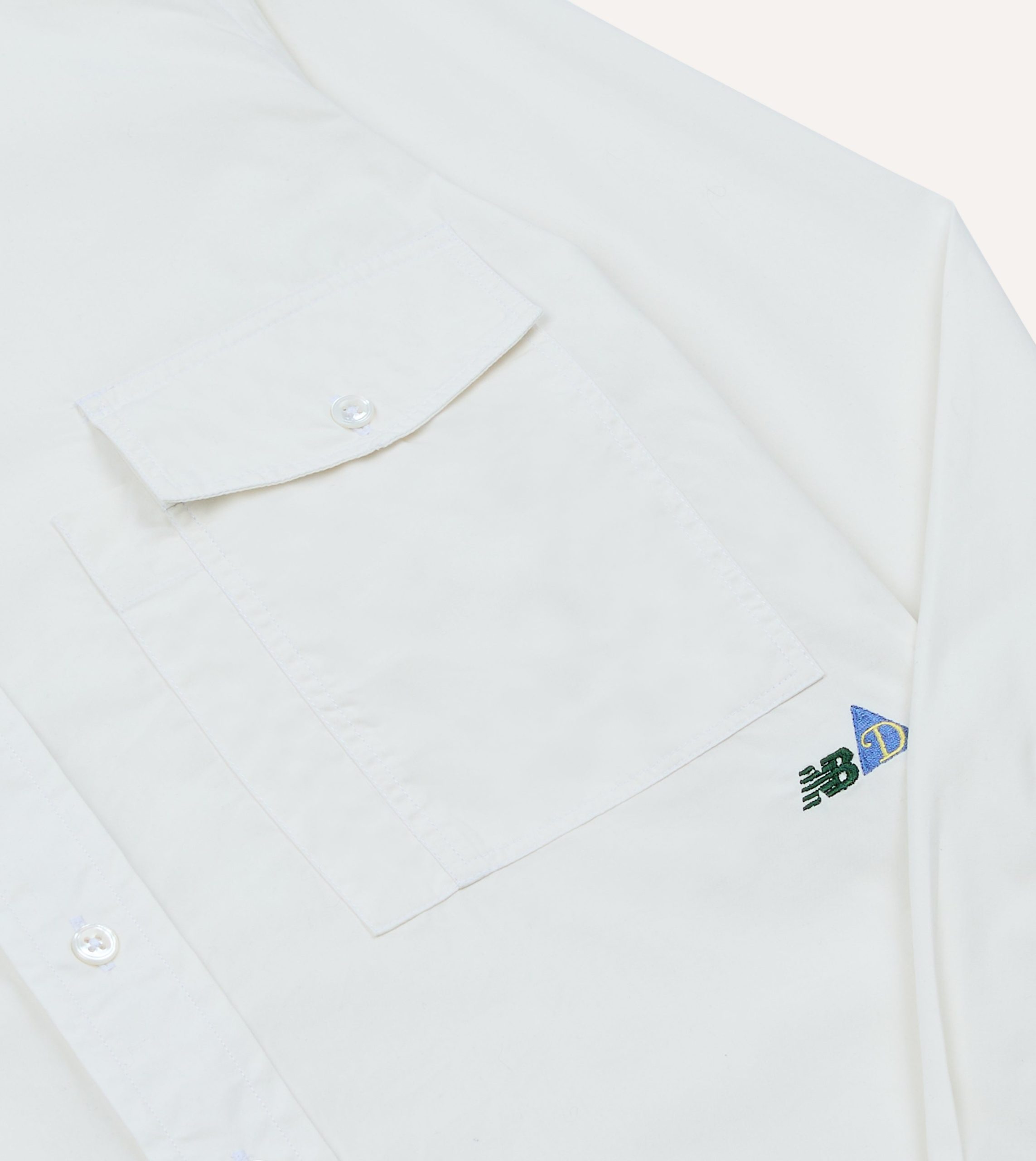 Drake's and New Balance Poplin Hiking Shirt - Image 4