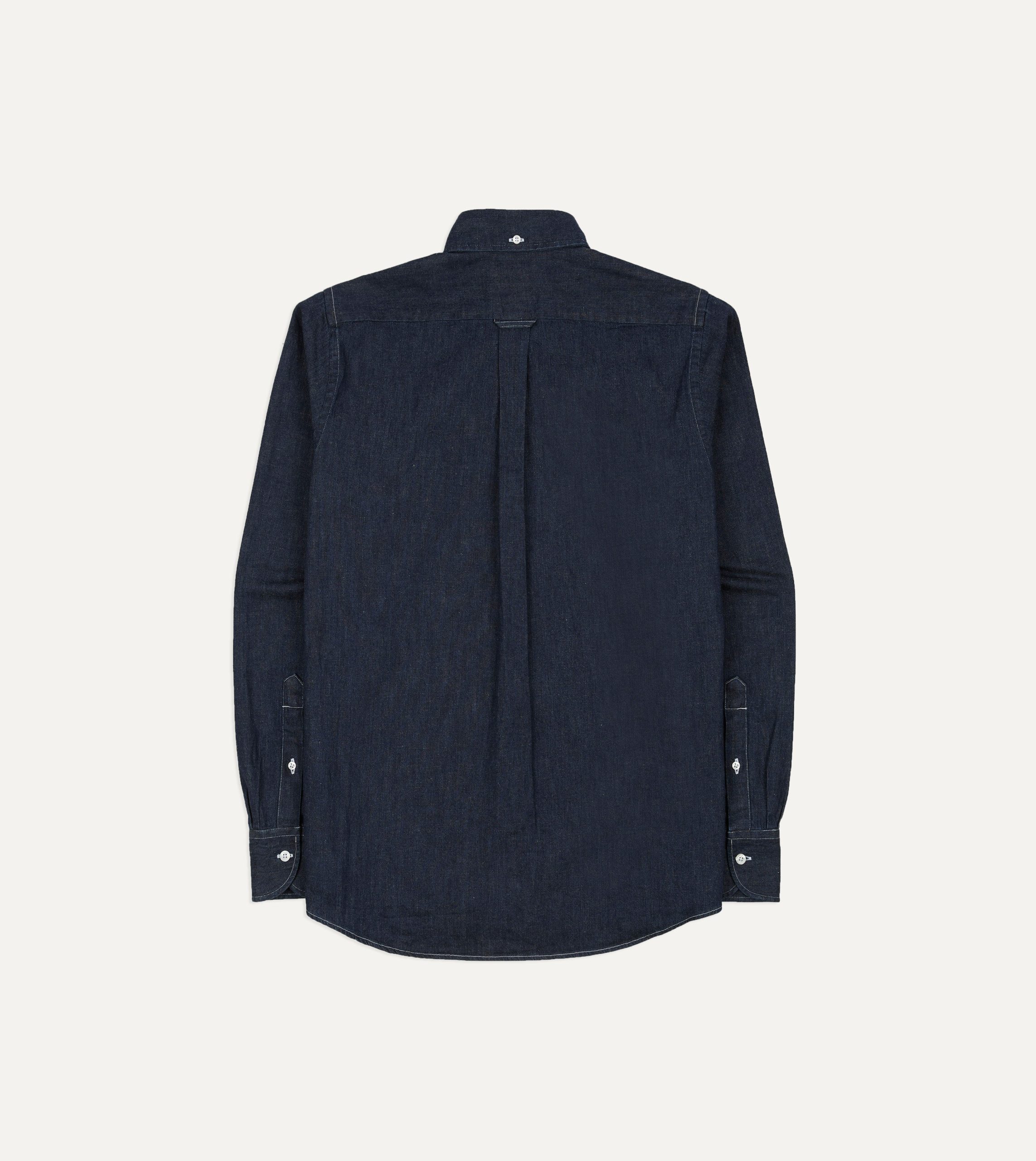 Drake's by A. Levine Denim Button-Down Shirt - Image 5