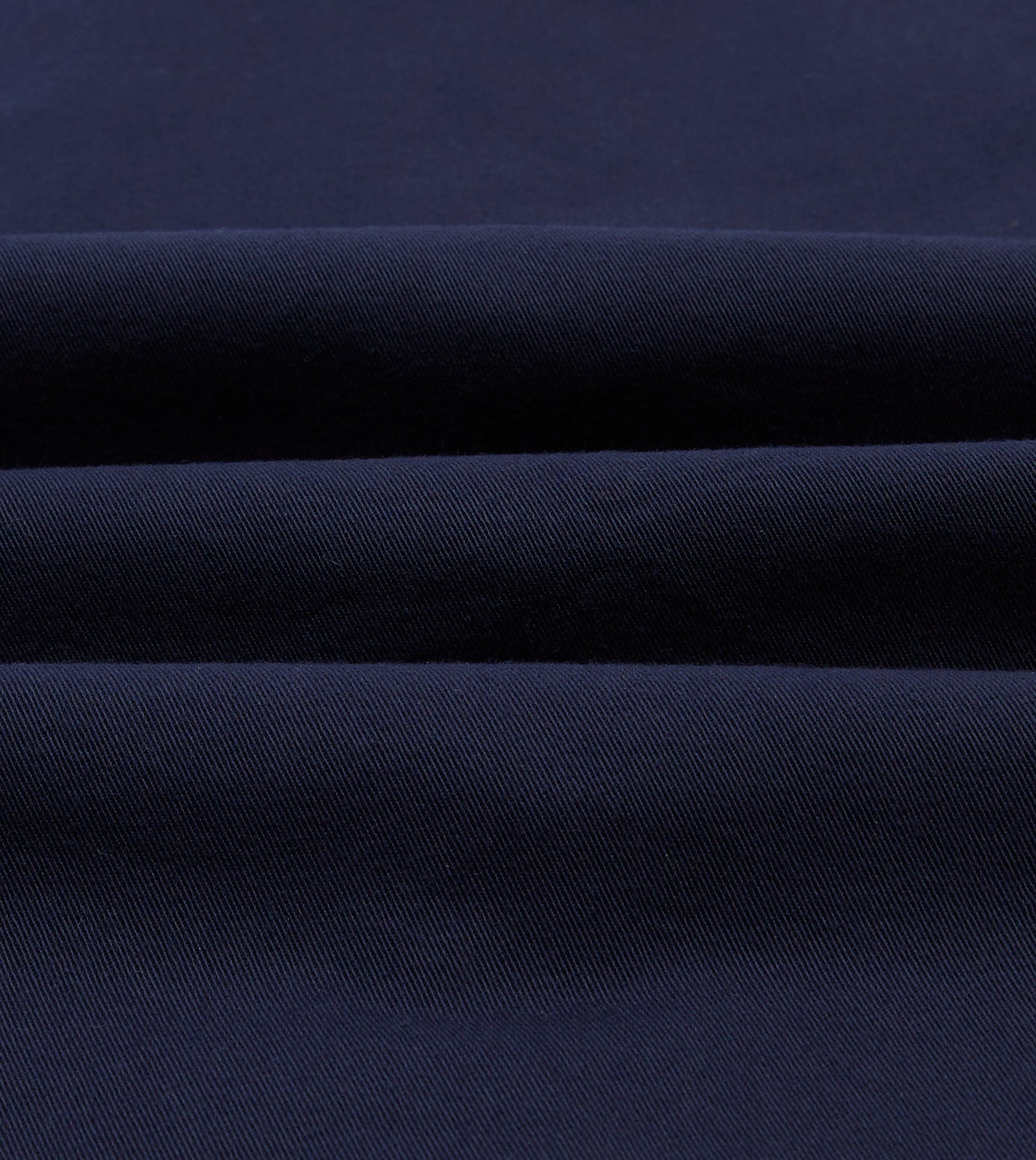 Navy Cotton Twill Two-Pocket Work Shirt - Image 2