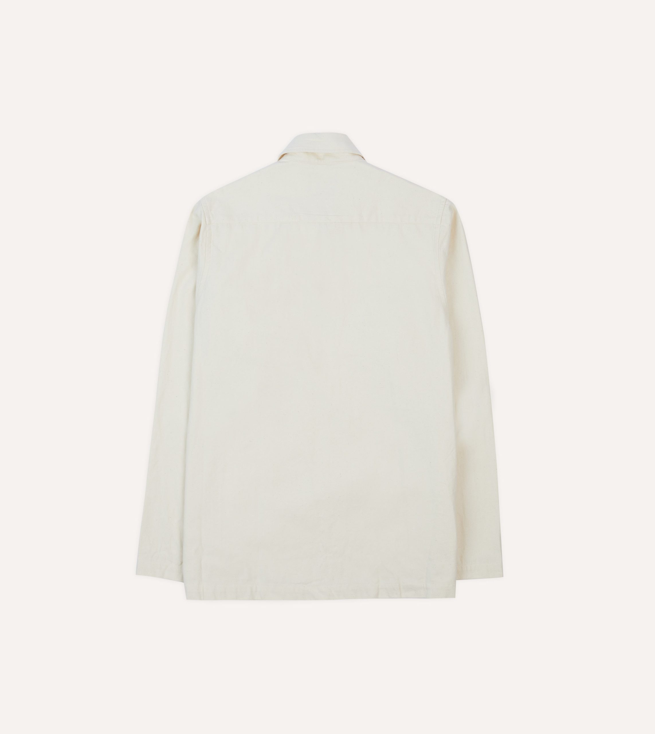 Ecru Cotton Twill Smock - Image 6