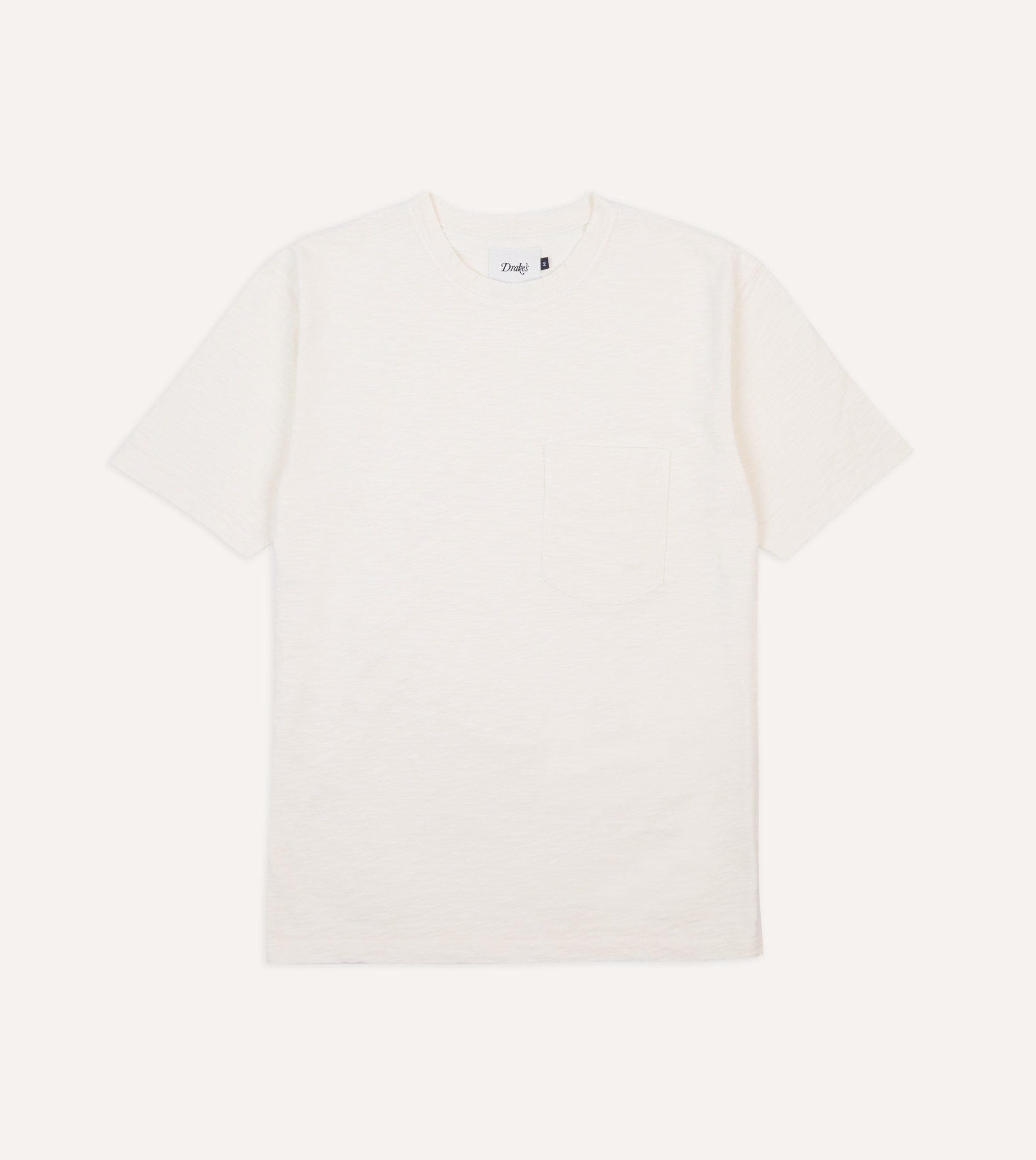 Antique White Flam?? Cotton Crew Neck Hiking T-Shirt