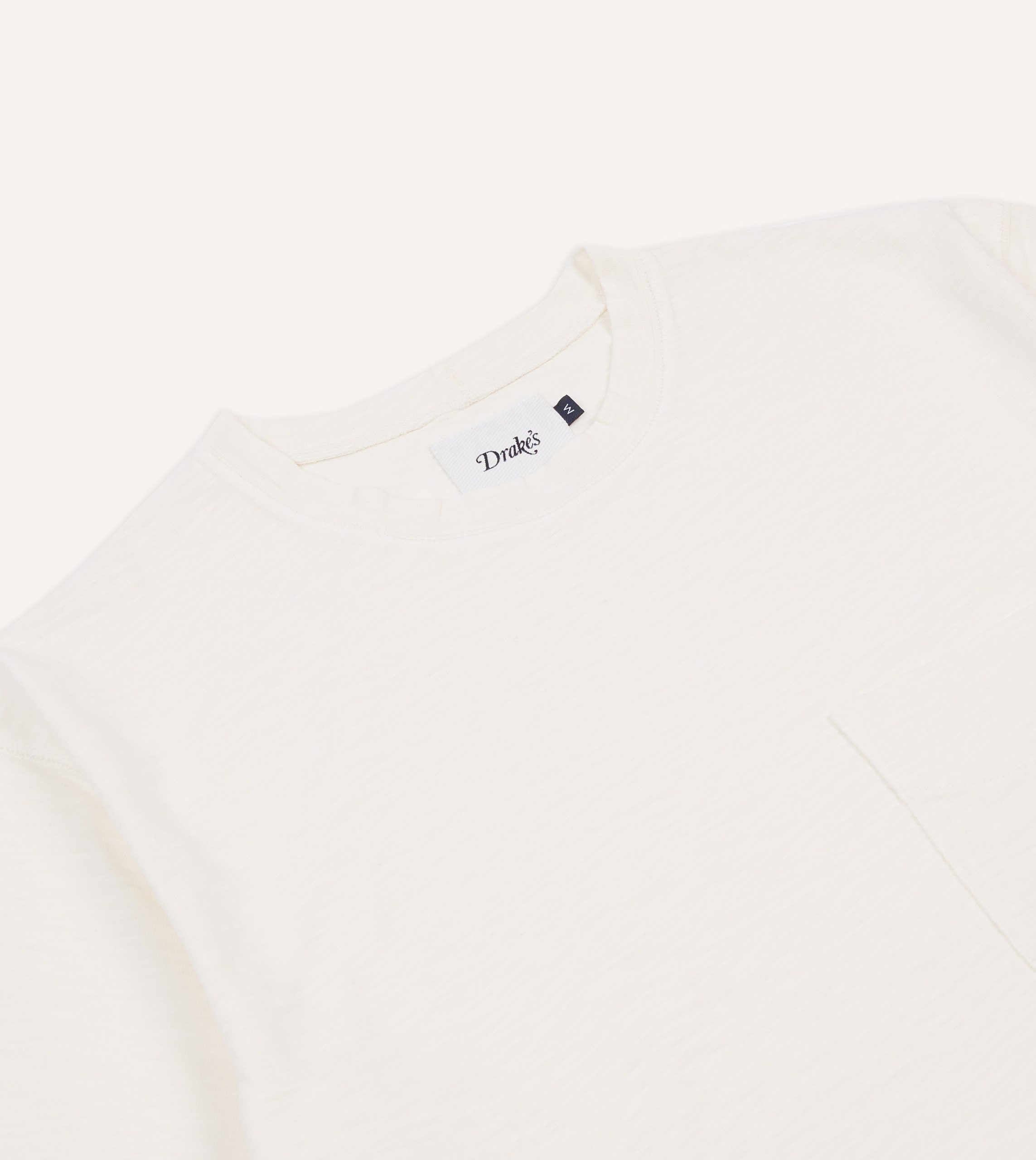 Antique White Flam?? Cotton Crew Neck Hiking T-Shirt - Image 3
