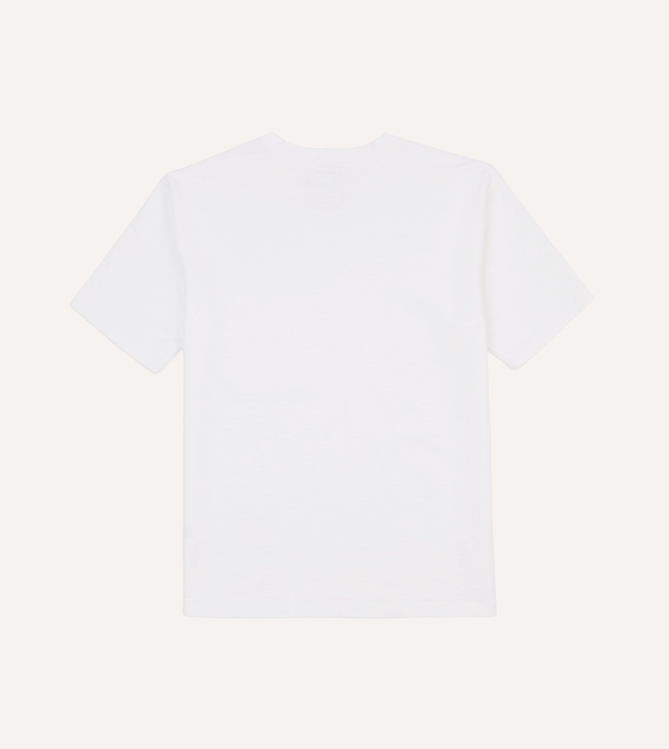 White Flam?? Cotton Crew Neck Hiking T-Shirt - Image 5
