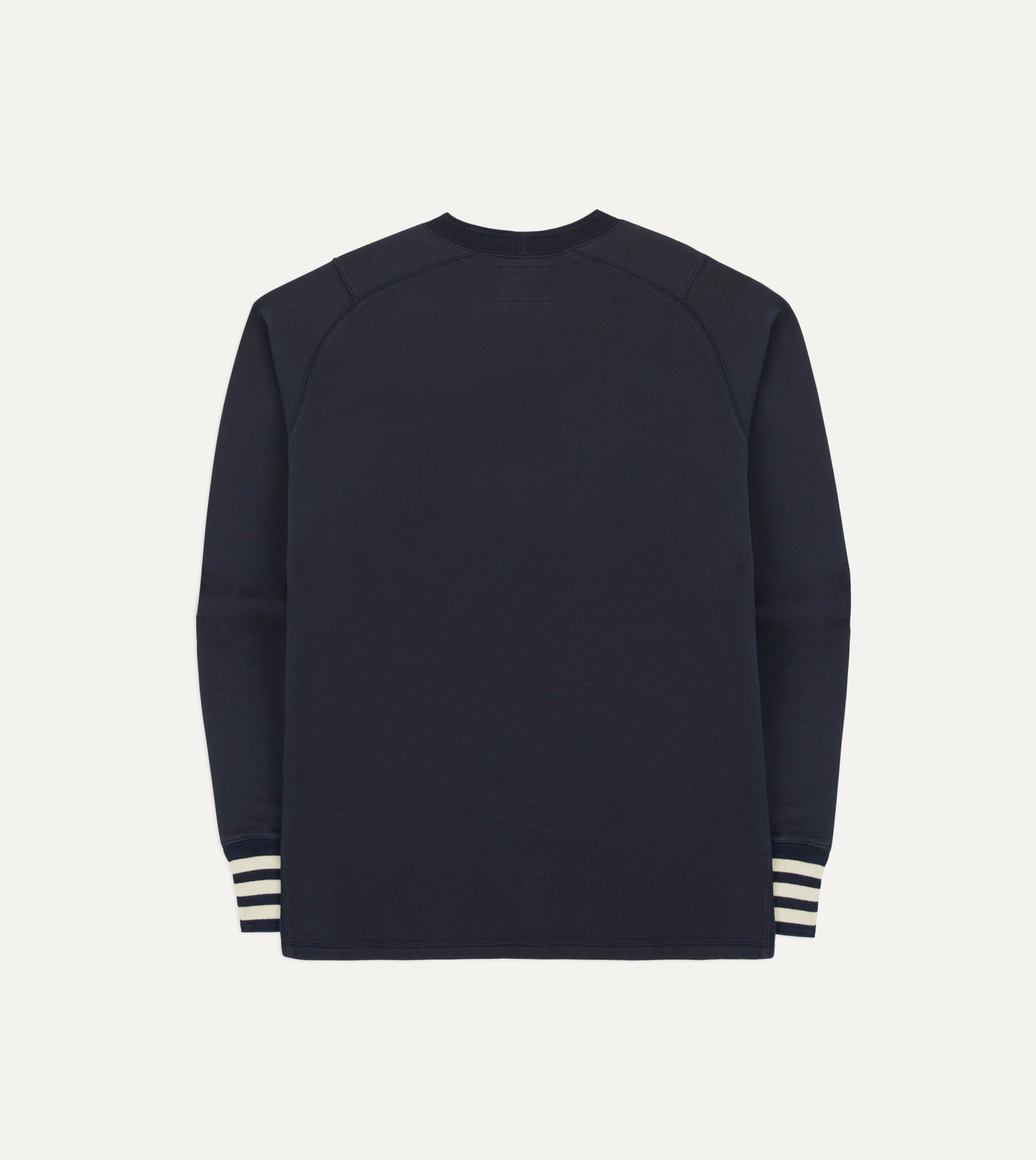 Navy Heavy Cotton Crew Neck Hiking T-Shirt - Image 5