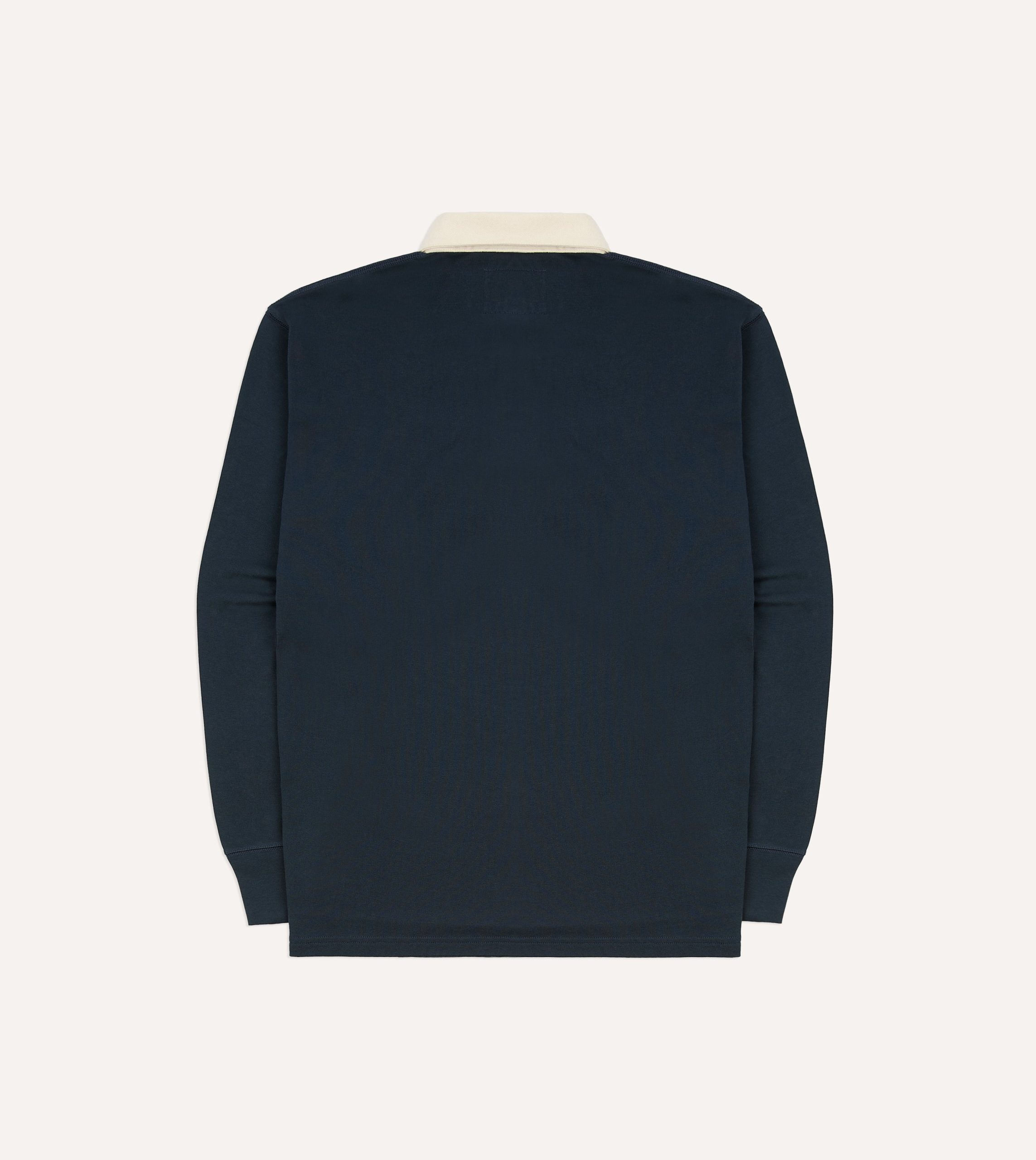 Navy Cotton Rugby Shirt - Image 6