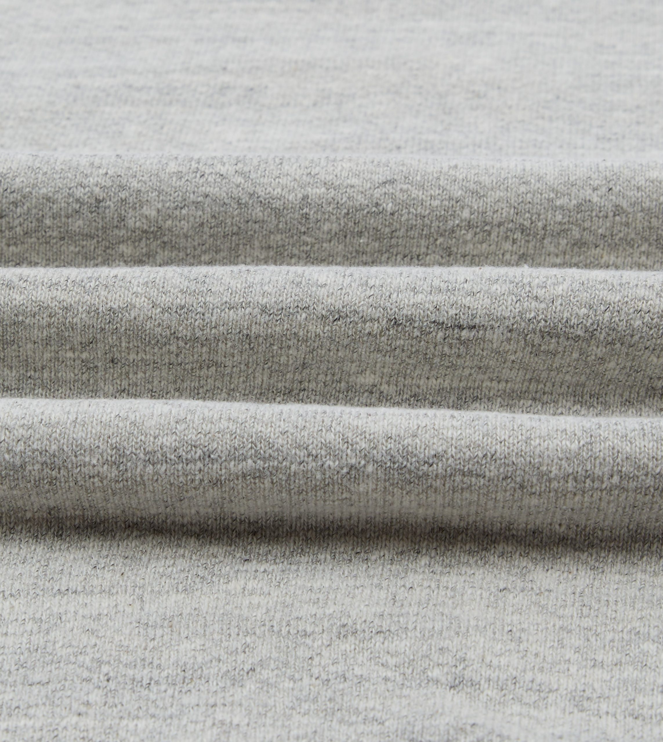 Grey Melange Cotton Sweatshirt - Image 2