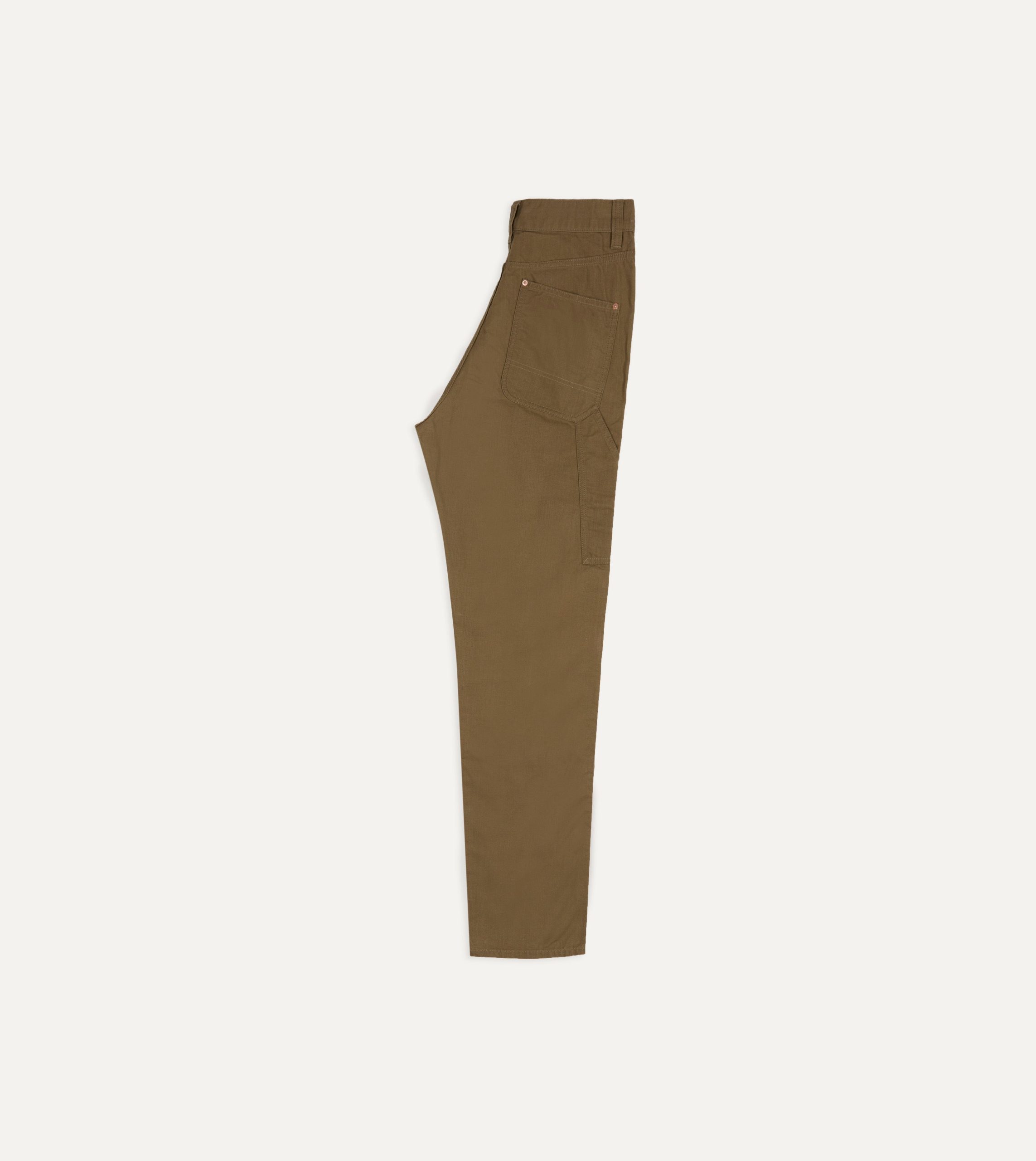 Khaki Cotton Canvas Carpenter Pant - Image 6