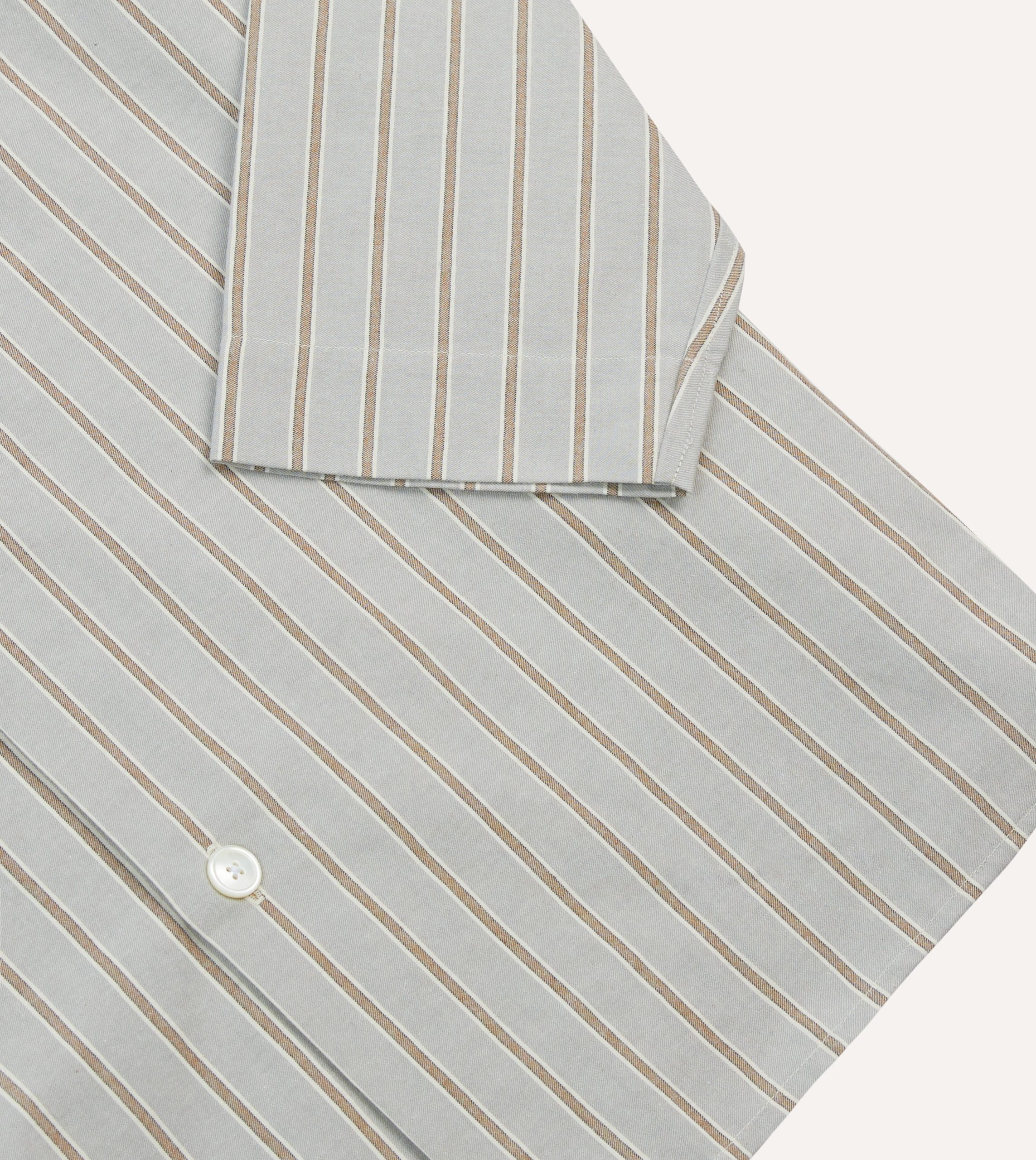 Blue Stripe Cotton Pyjama Set - Image 6